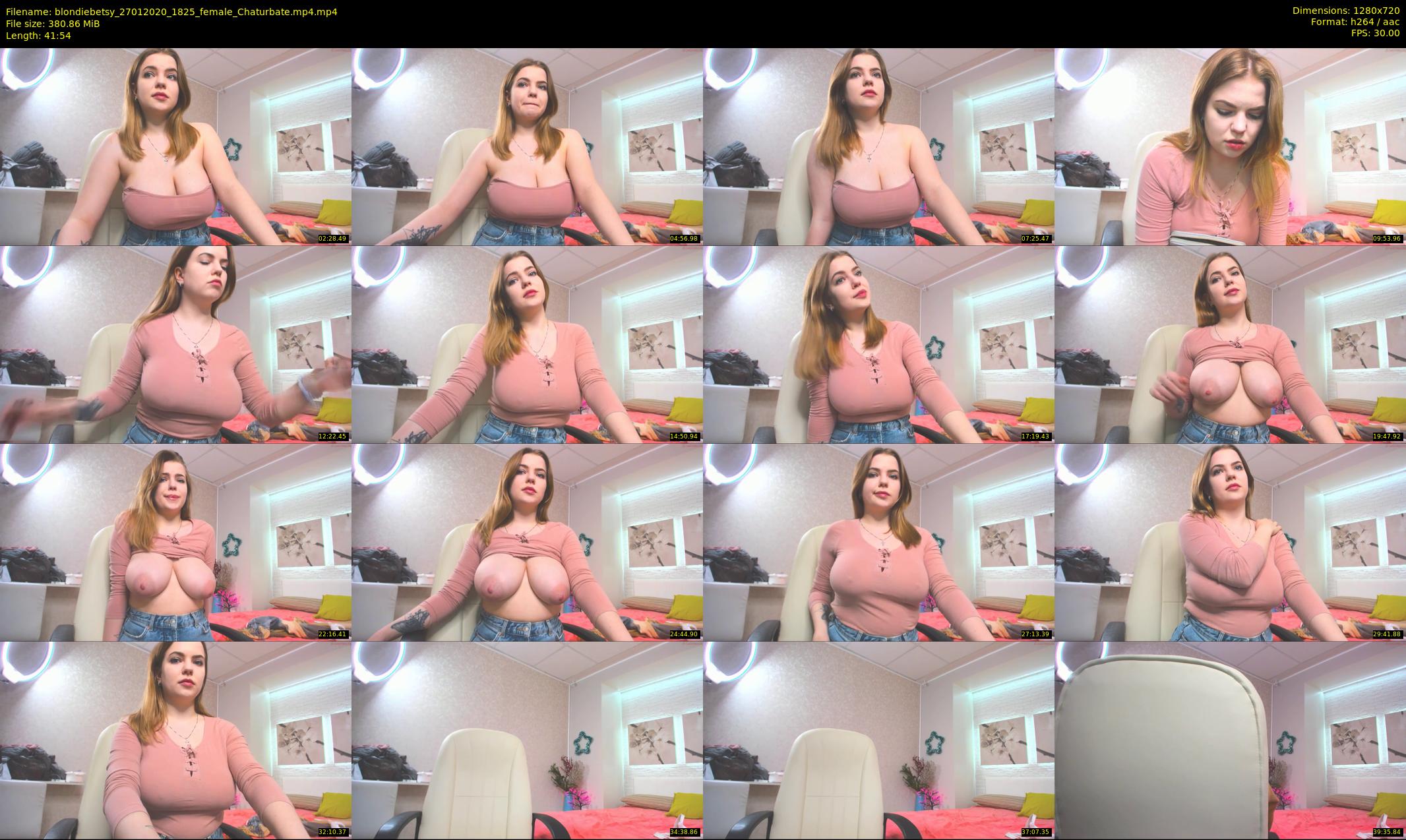 blondiebetsy — 42 minute Chaturbate female cam show recording, 720p, Jan 27, 2020