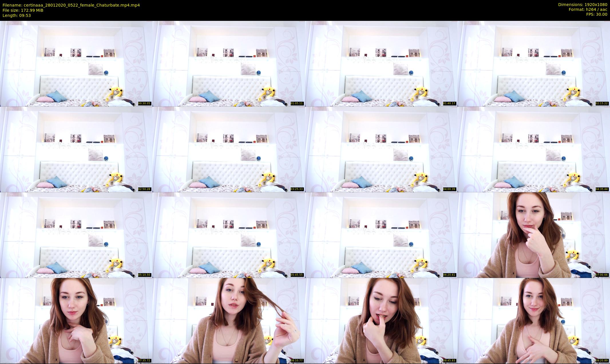 certinaaa — 10 minute Chaturbate female cam show recording, 1080p, Jan 28, 2020