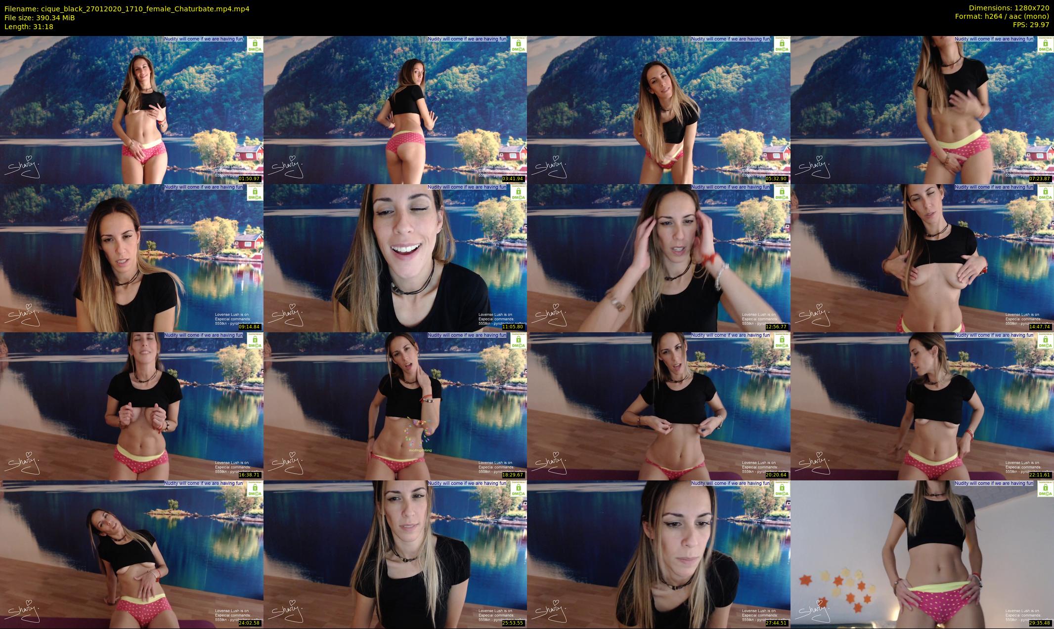 cique_black — 32 minute Chaturbate female cam show recording, 720p, Jan 27, 2020