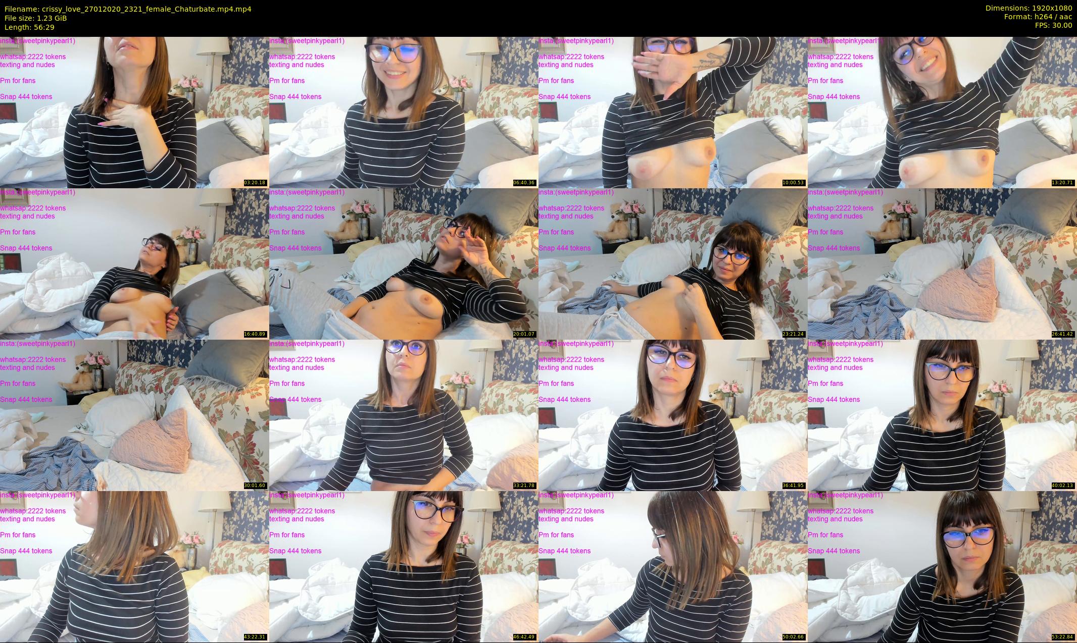 crissy_love — 57 minute Chaturbate female cam show recording, 1080p, Jan 27, 2020