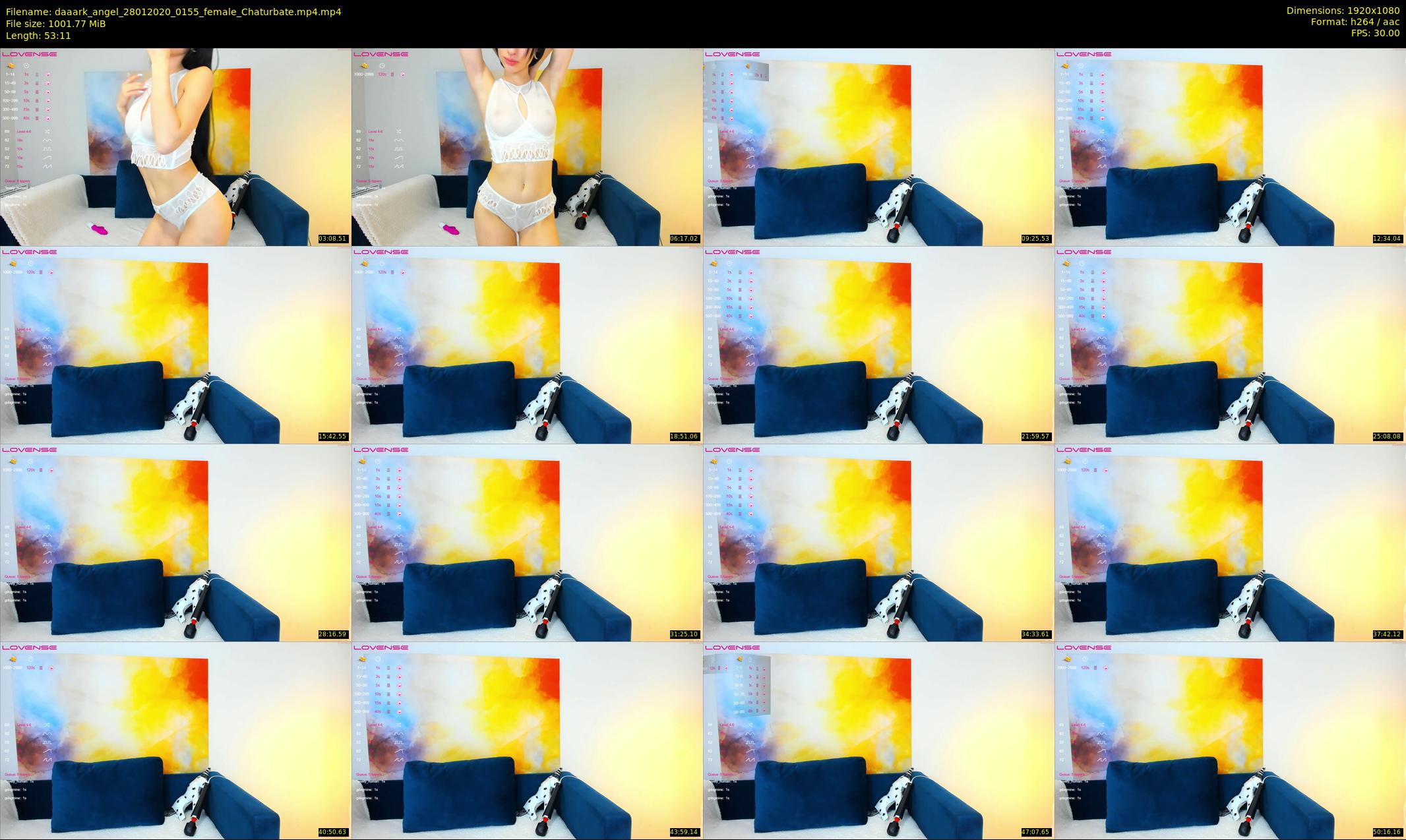 daaark_angel — 54 minute Chaturbate female cam show recording, 1080p, Jan 28, 2020
