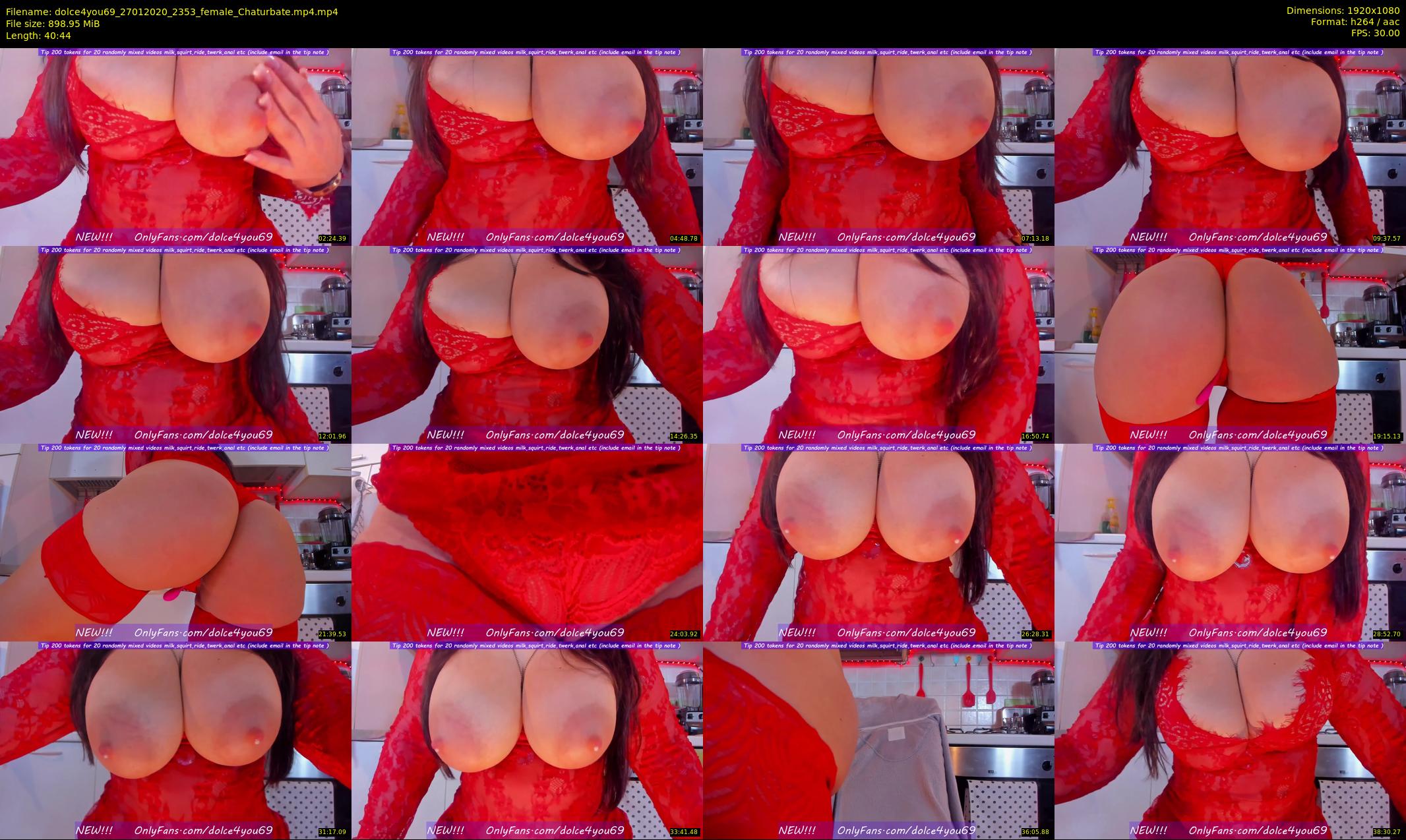 dolce4you69 — 41 minute Chaturbate female cam show recording, 1080p, Jan 27, 2020
