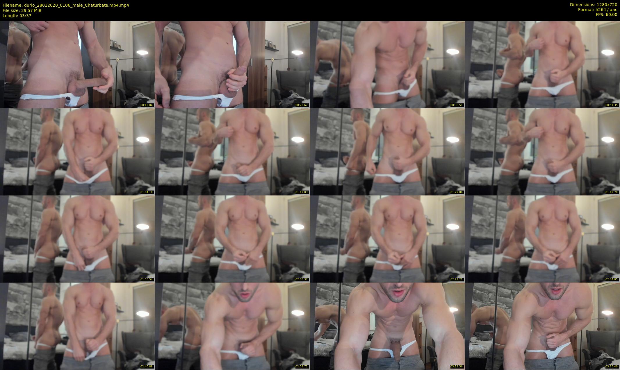 durio — 4 minute Chaturbate male cam show recording, 720p, Jan 28, 2020