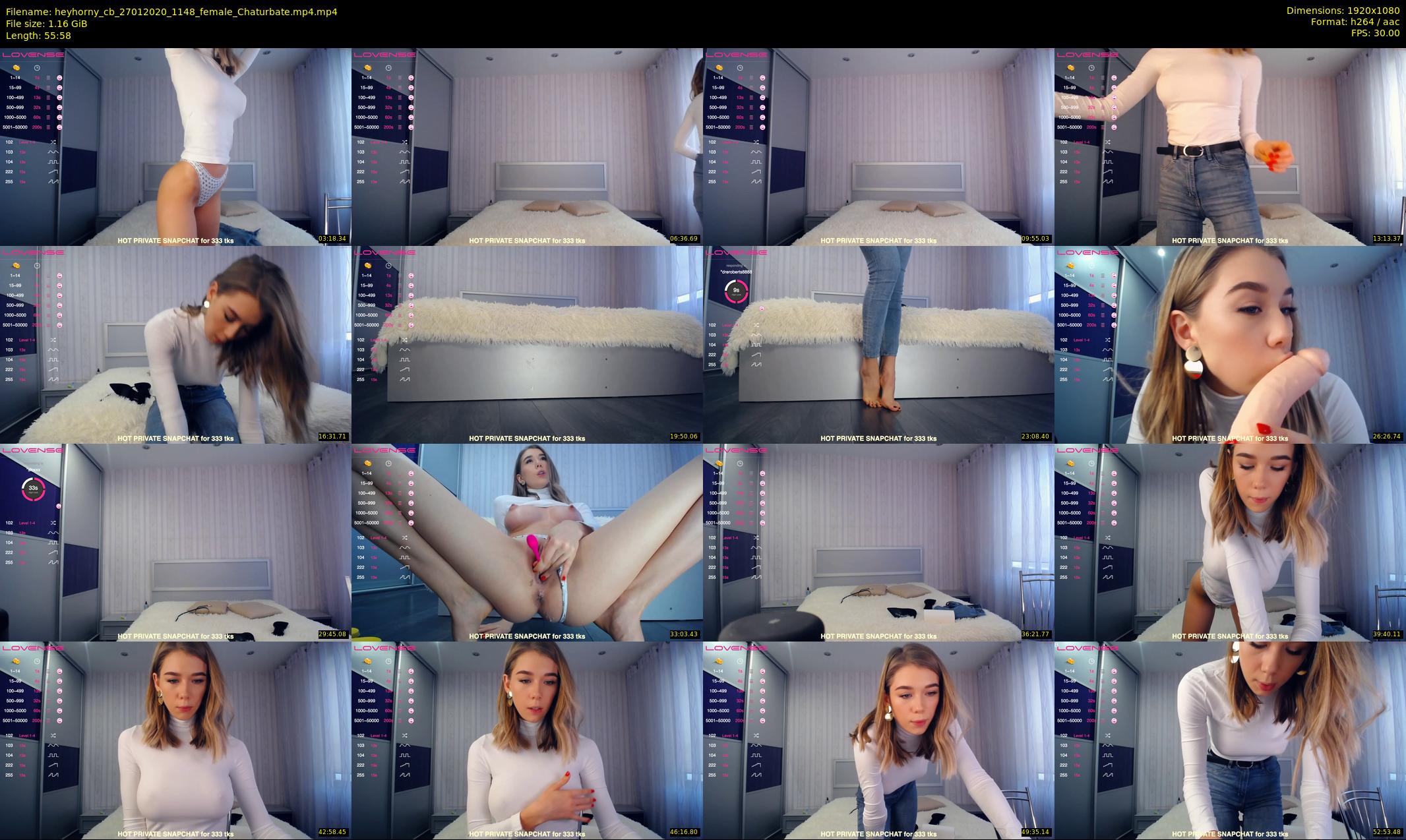 heyhorny_cb — 56 minute Chaturbate couple cam show recording, 1080p, Jan 27, 2020