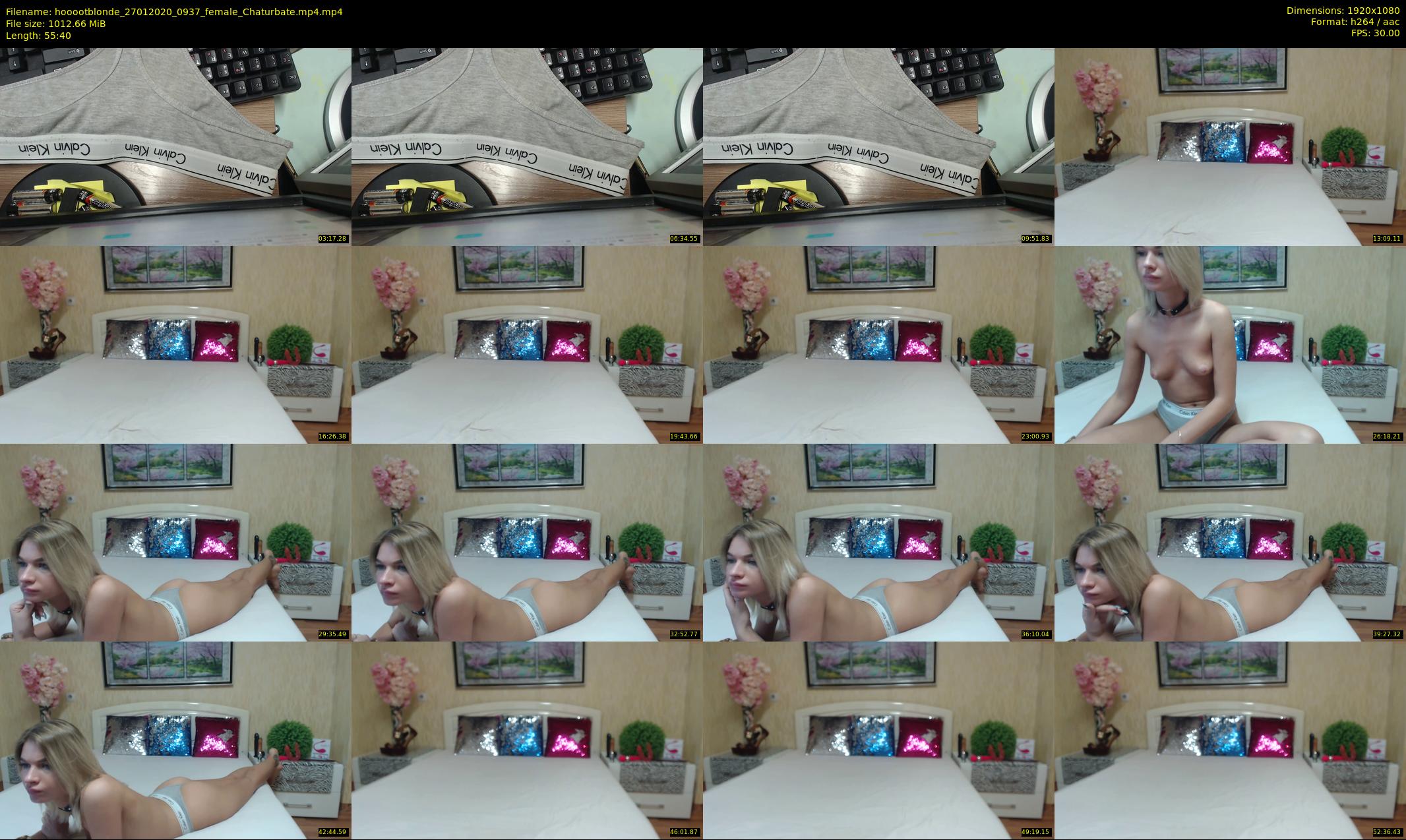 hooootblonde — 56 minute Chaturbate female cam show recording, 1080p, Jan 27, 2020