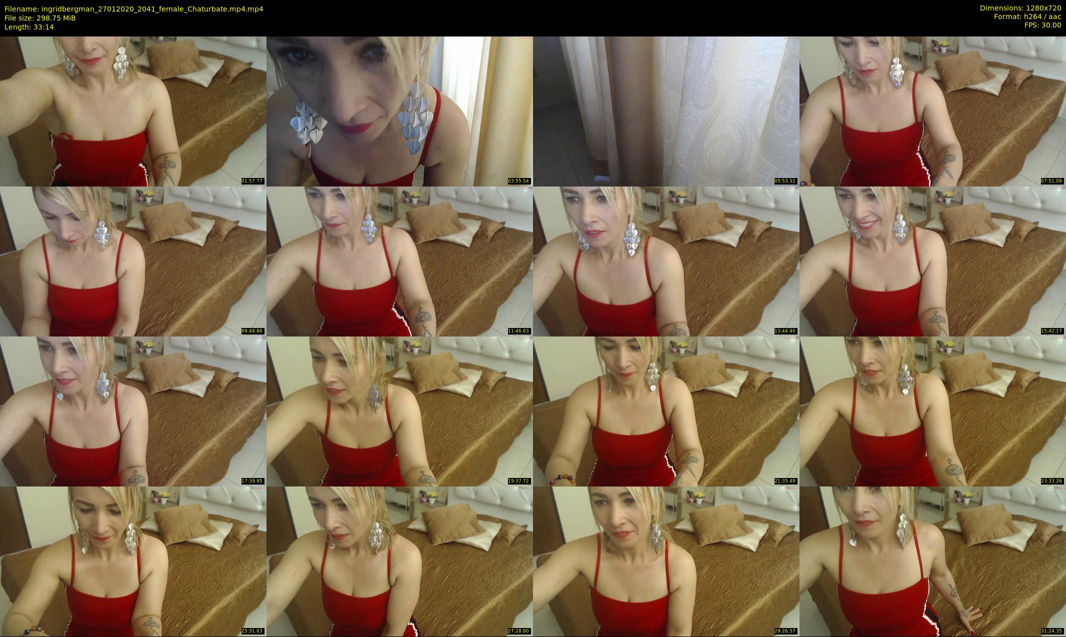 ingridbergman — 34 minute Chaturbate female cam show recording, 720p, Jan 27, 2020