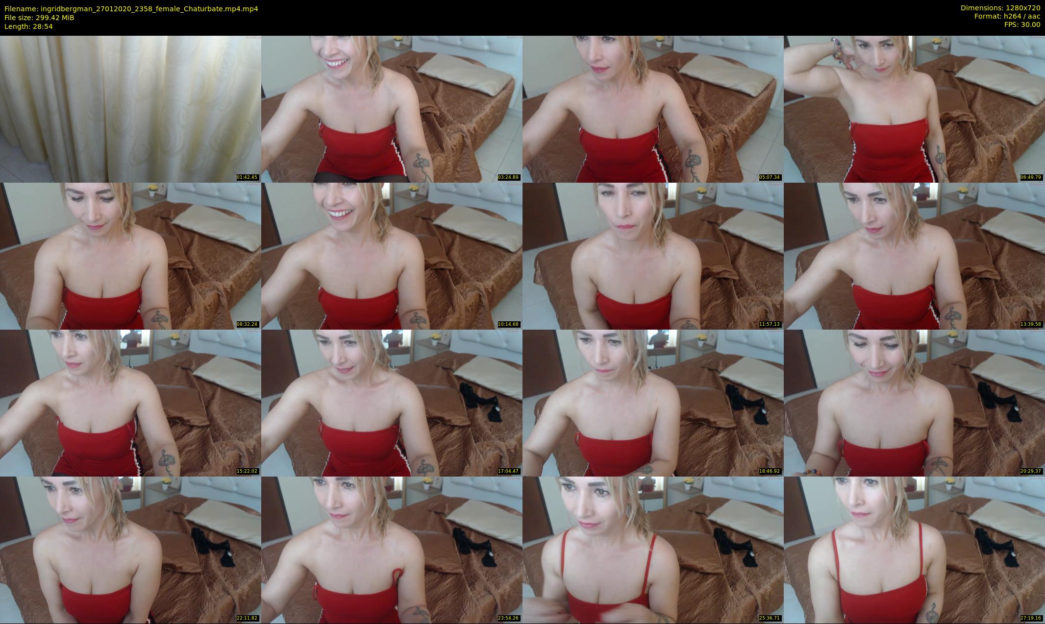 ingridbergman — 29 minute Chaturbate female cam show recording, 720p, Jan 27, 2020
