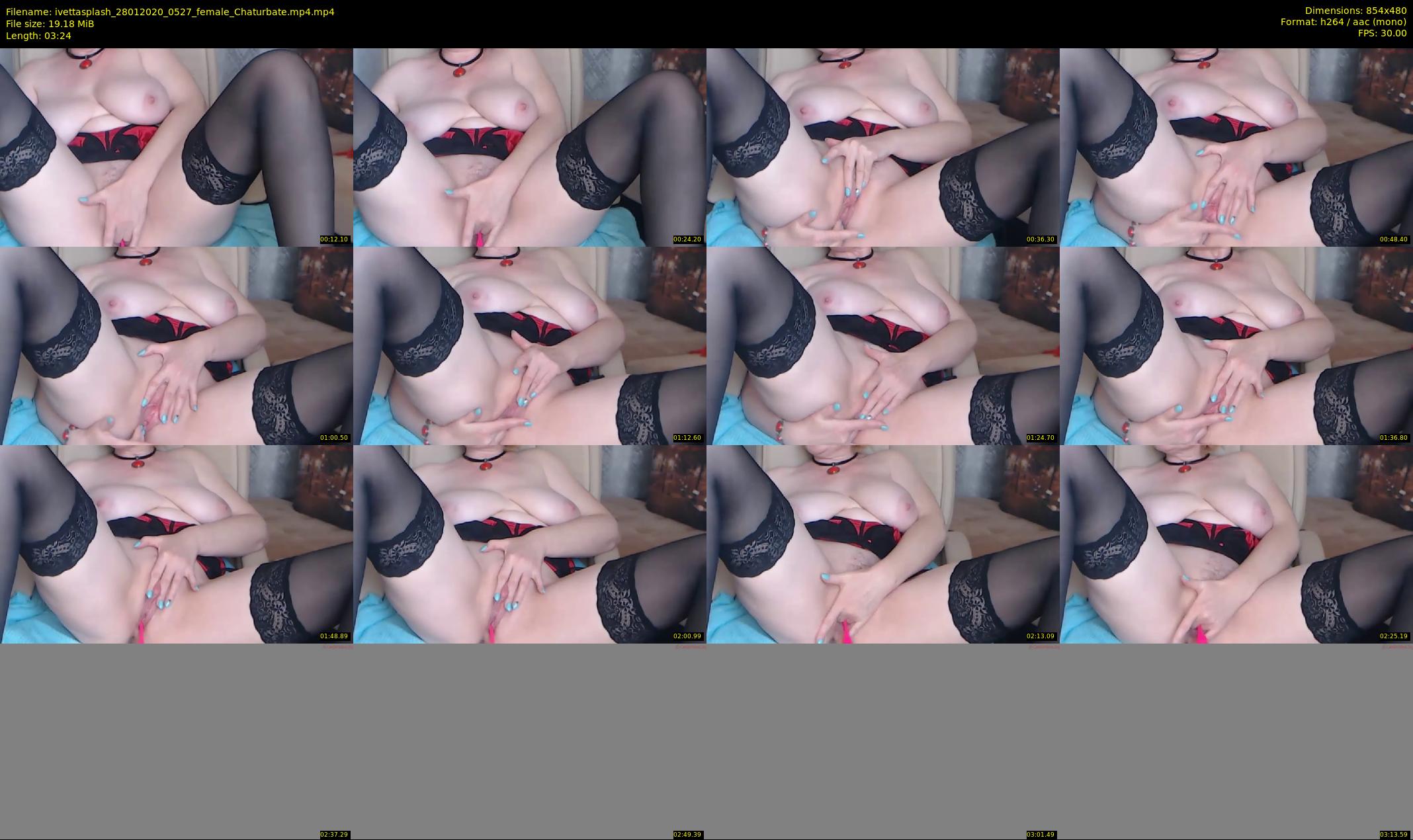 ivettasplash — 4 minute Chaturbate female cam show recording, 480p, Jan 28, 2020