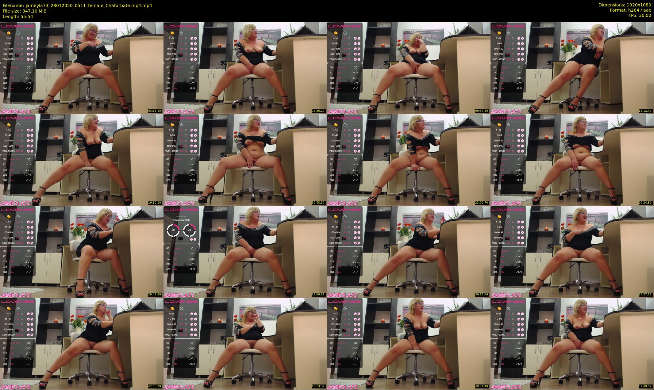 jameyla73 — 56 minute Chaturbate female cam show recording, 1080p, Jan 28, 2020