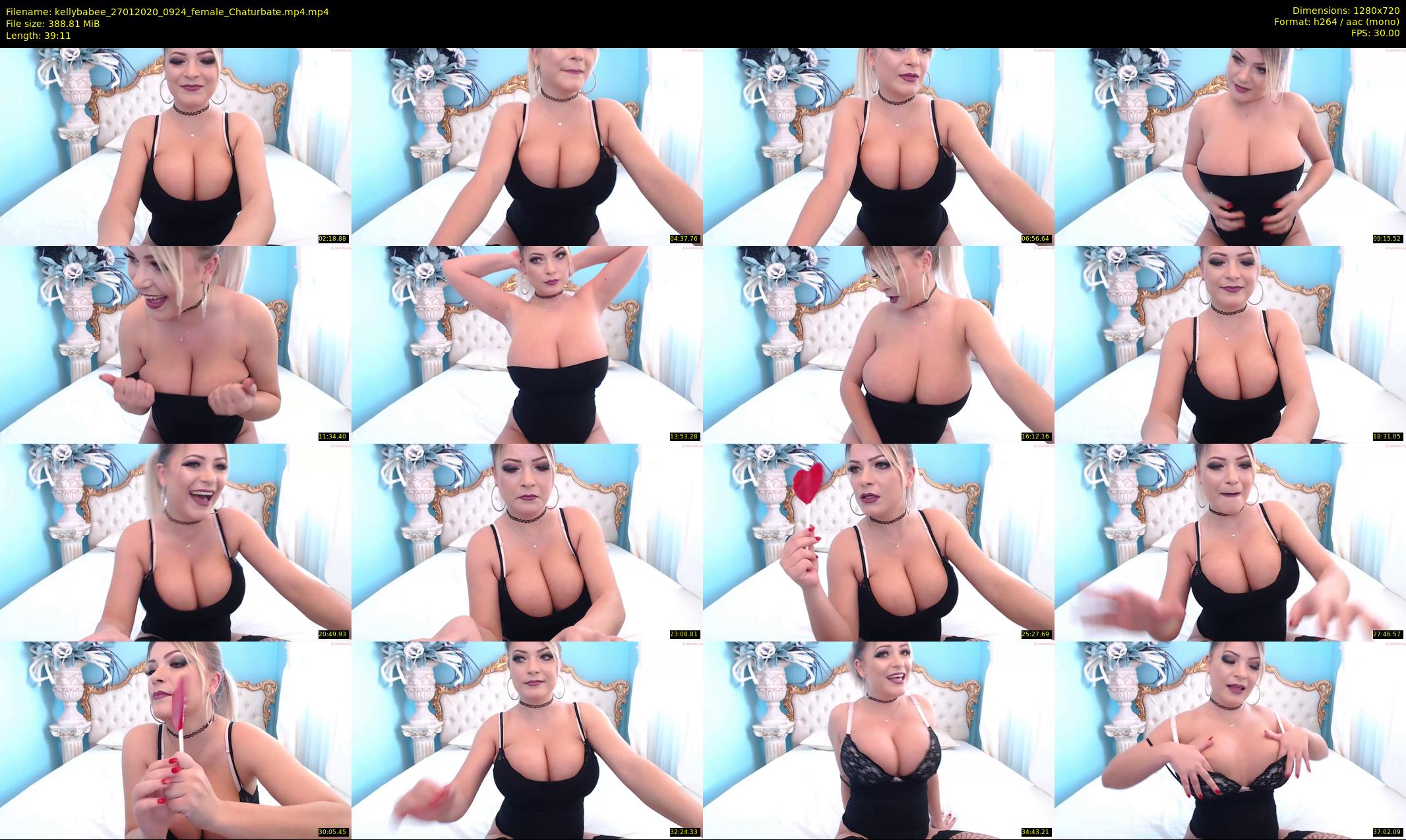 kellybabee — 40 minute Chaturbate female cam show recording, 720p, Jan 27, 2020