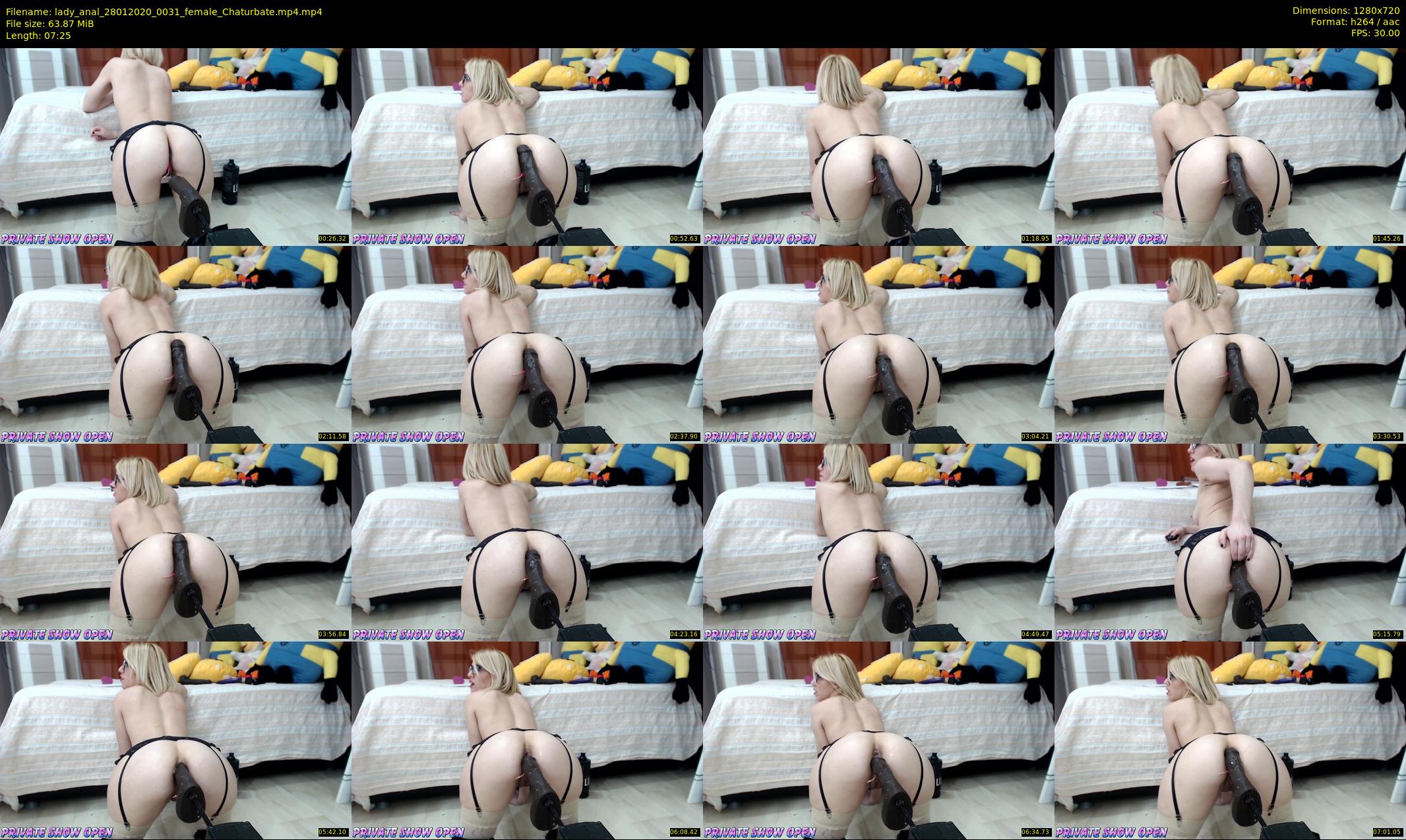 lady_anal — 8 minute Chaturbate female cam show recording, 720p, Jan 28, 2020