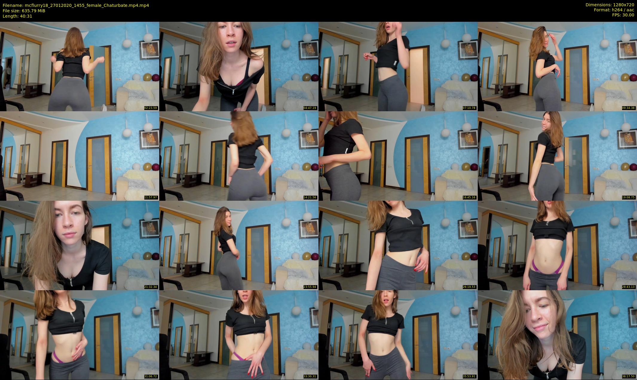 mcflurry18 — 41 minute Chaturbate female cam show recording, 720p, Jan 27, 2020