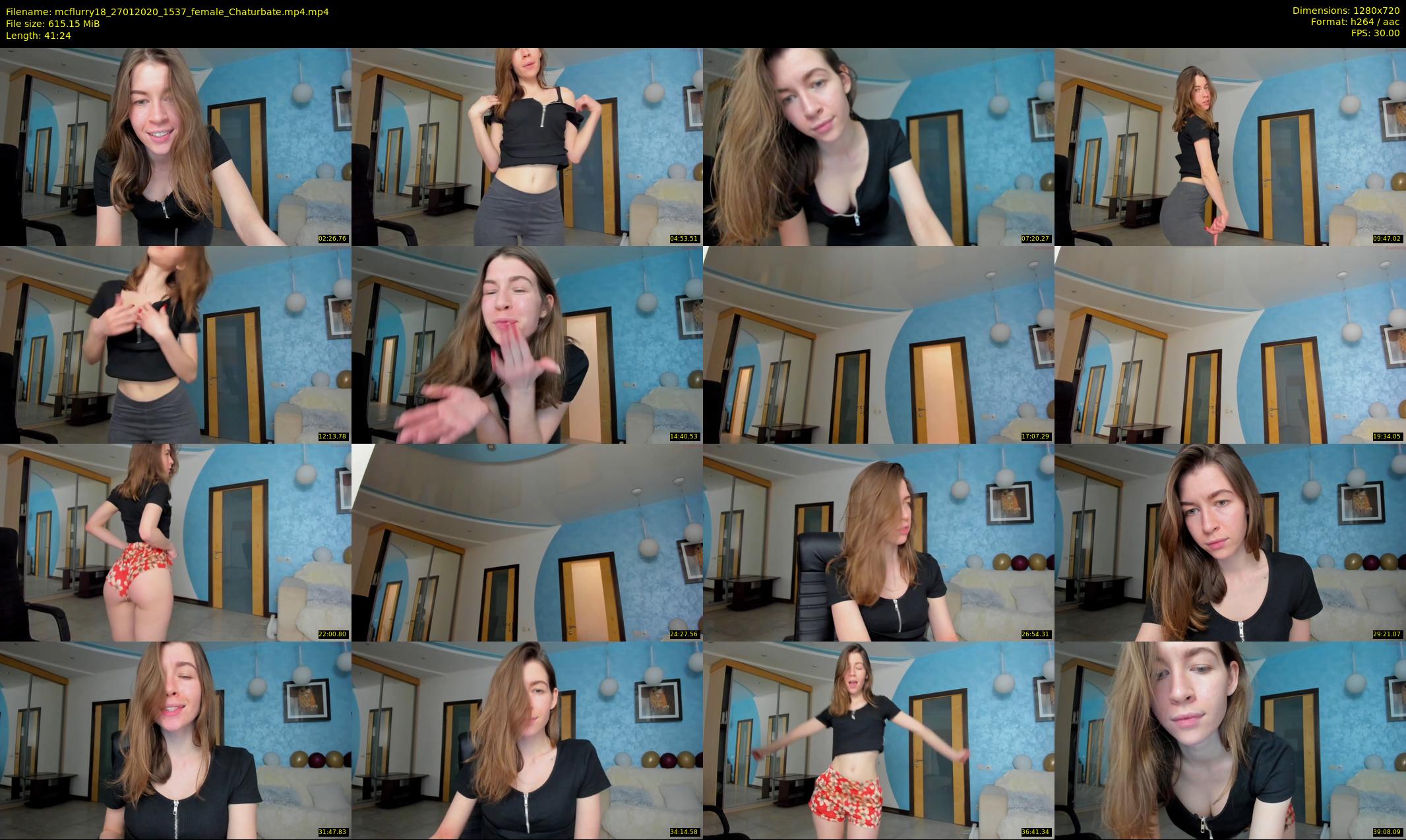 mcflurry18 — 42 minute Chaturbate female cam show recording, 720p, Jan 27, 2020