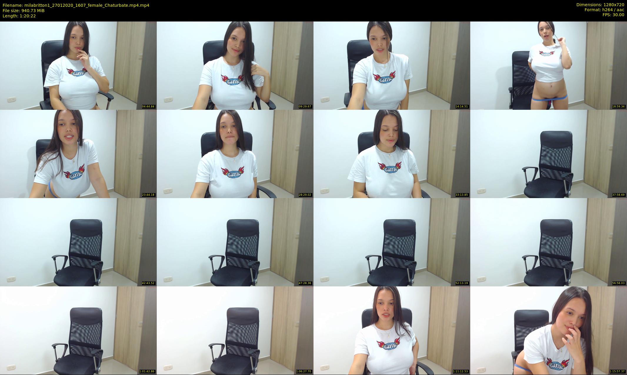 milabritton1 — 81 minute Chaturbate female cam show recording, 720p, Jan 27, 2020