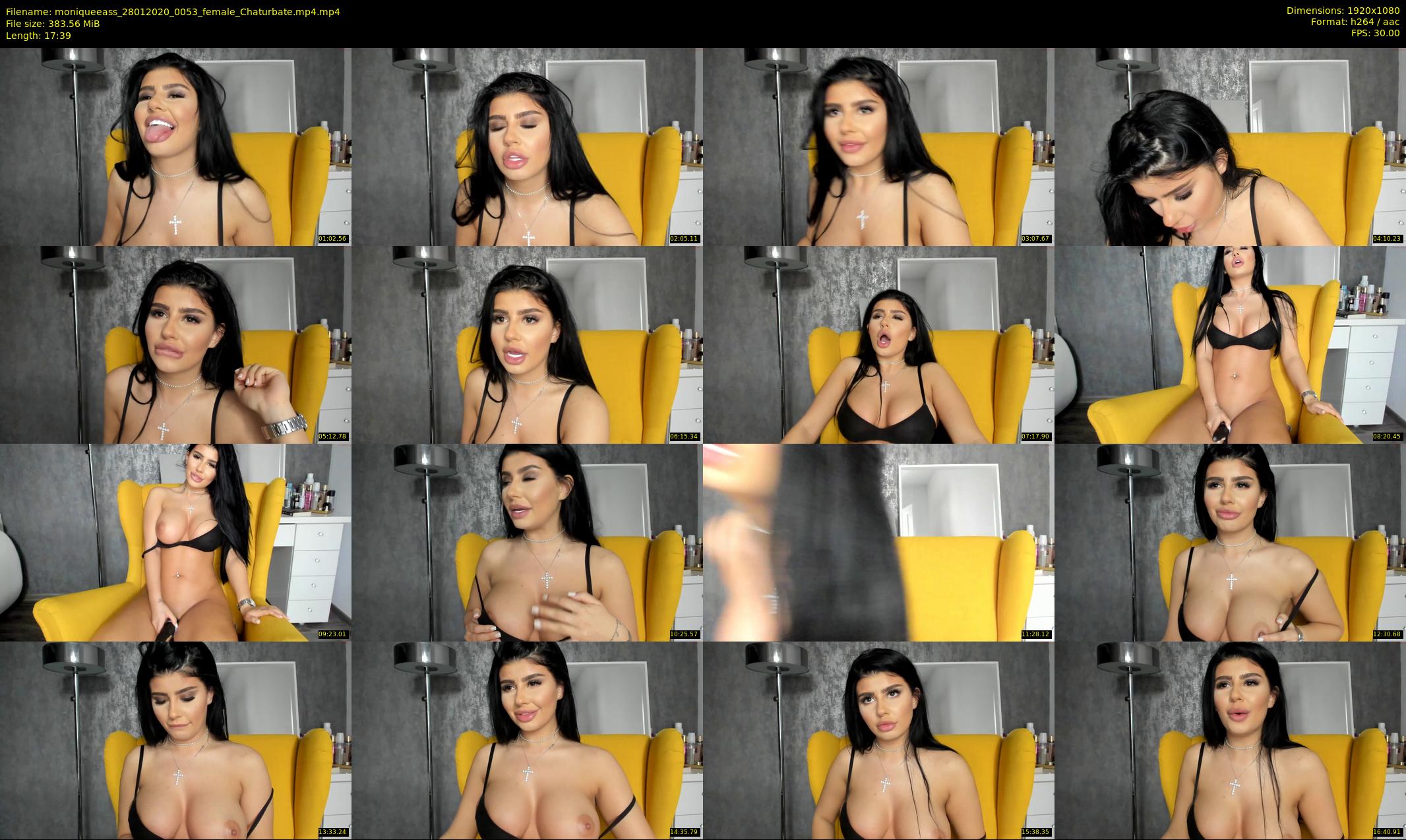 moniqueeass — 18 minute Chaturbate female cam show recording, 1080p, Jan 28, 2020