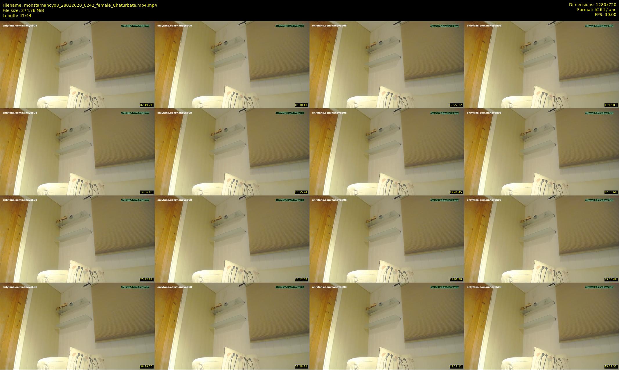 monstarnancy08 — 48 minute Chaturbate female cam show recording, 720p, Jan 28, 2020
