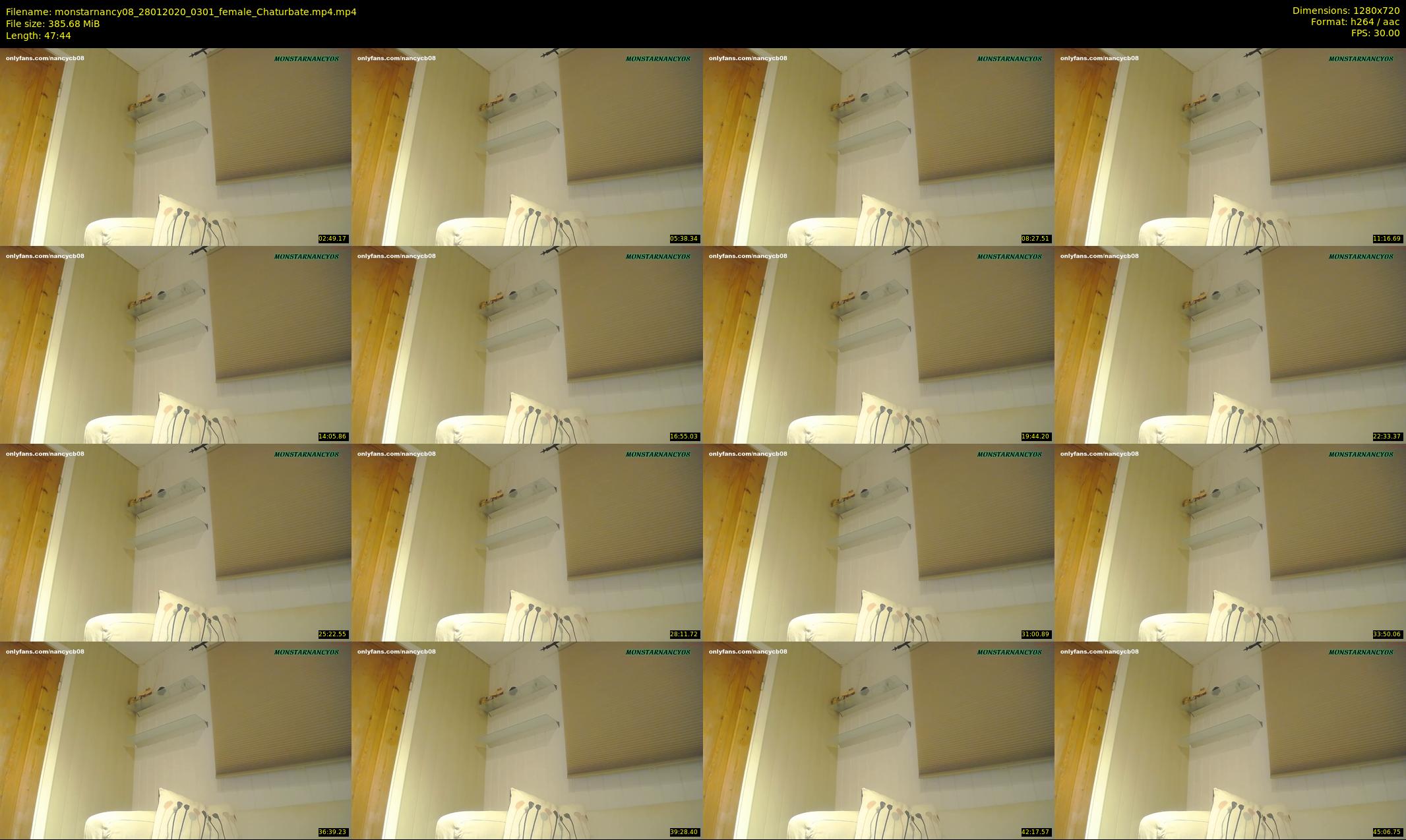 monstarnancy08 — 48 minute Chaturbate female cam show recording, 720p, Jan 28, 2020