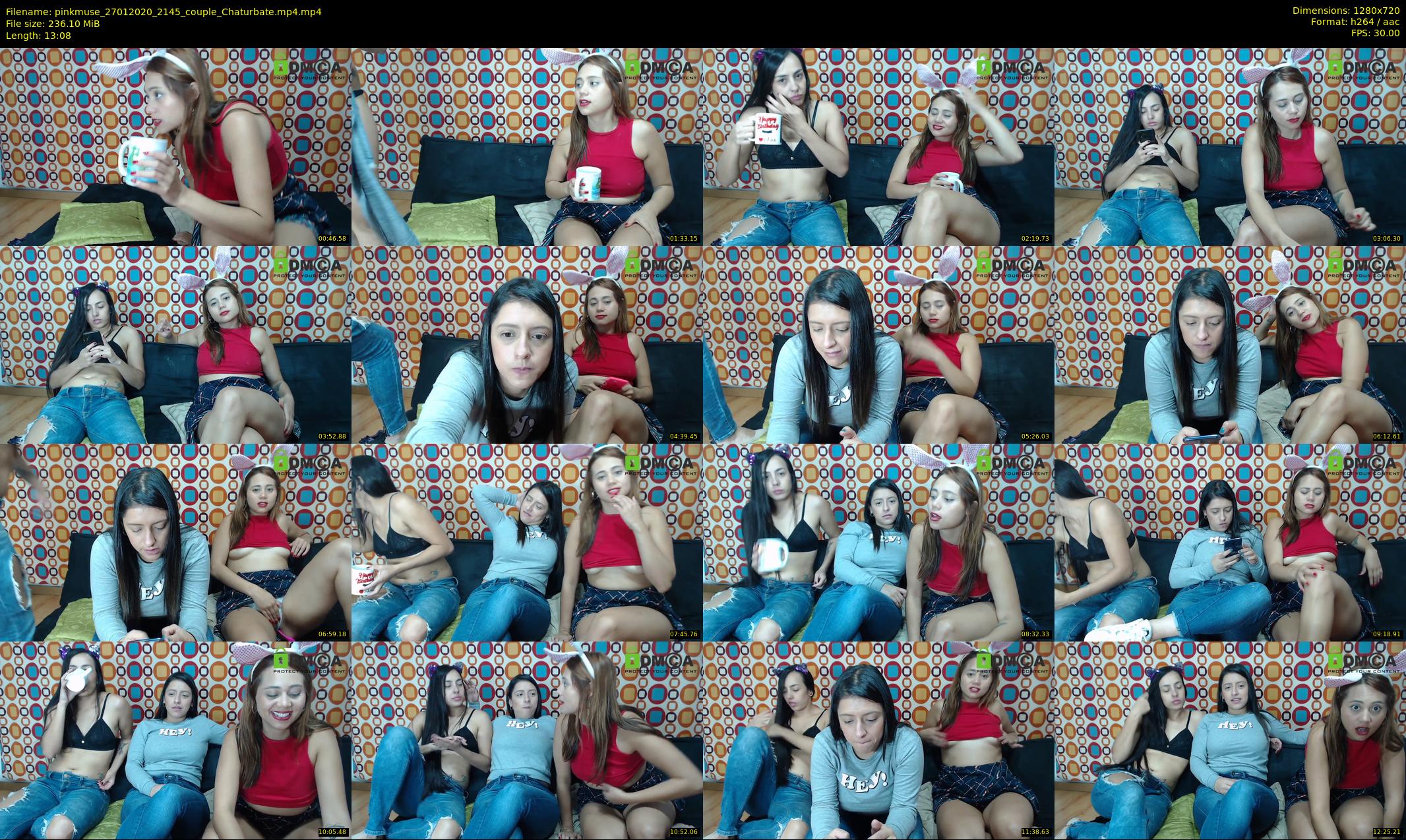 pinkmuse — 14 minute Chaturbate couple cam show recording, 720p, Jan 27, 2020