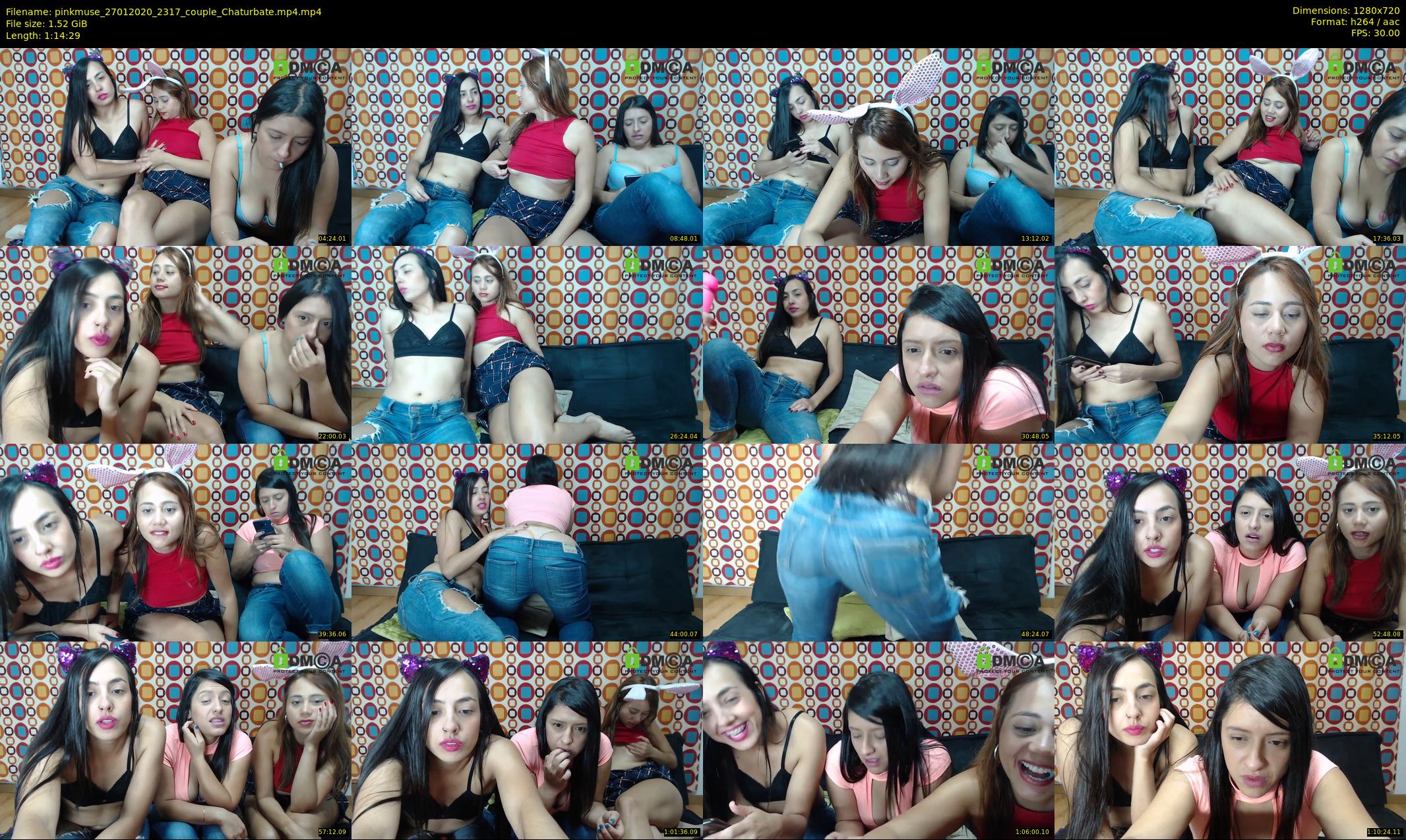 pinkmuse — 75 minute Chaturbate couple cam show recording, 720p, Jan 27, 2020