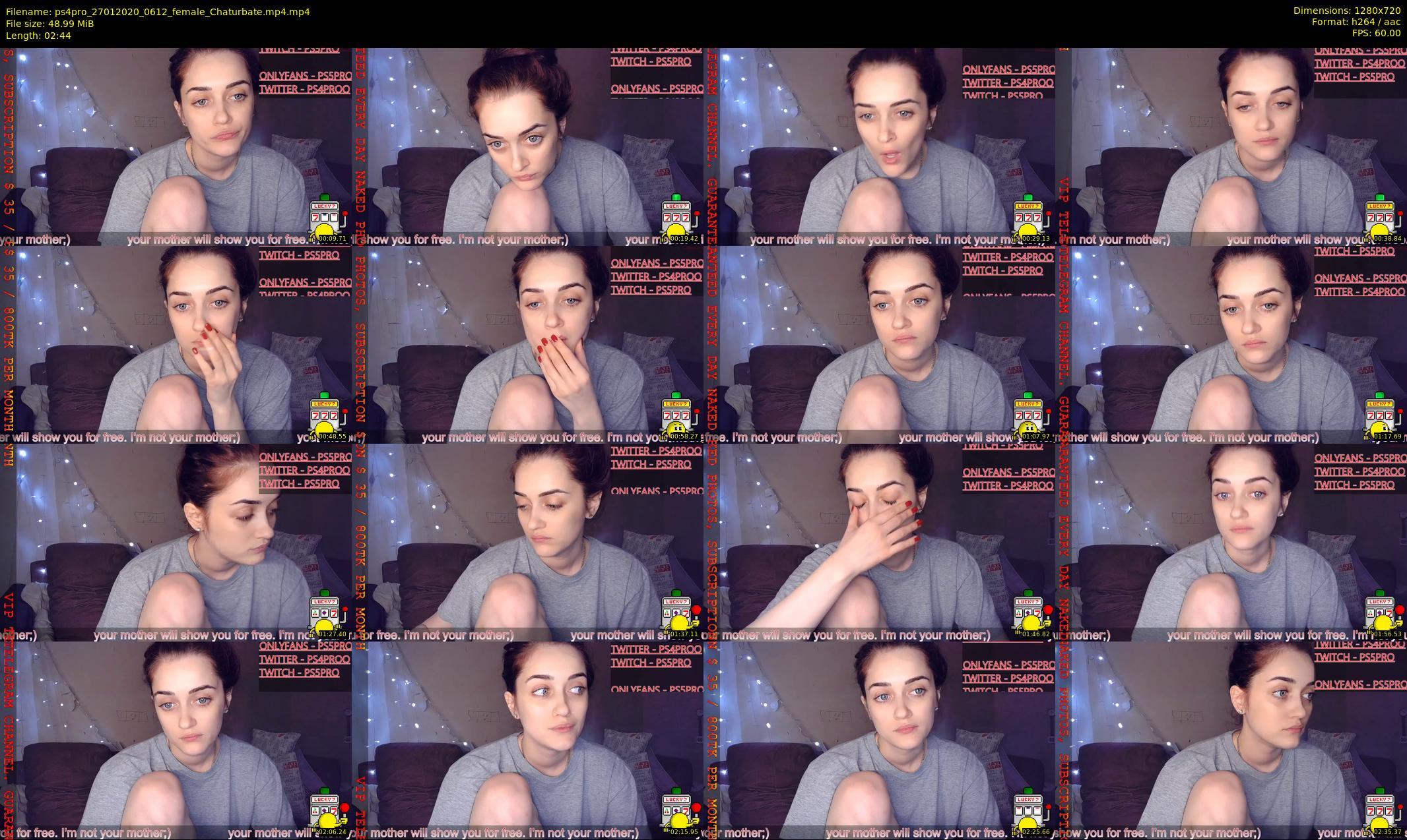 ps4pro — 3 minute Chaturbate female cam show recording, 720p, Jan 27, 2020