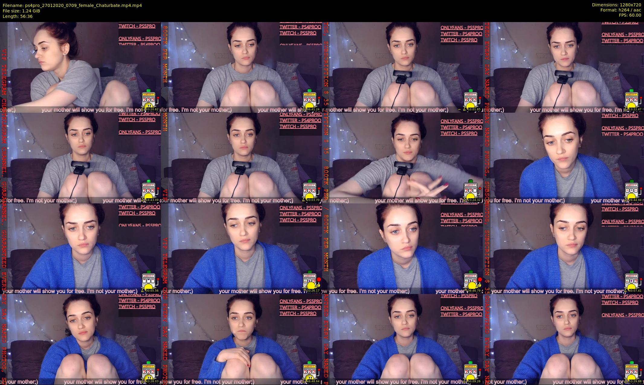 ps4pro — 57 minute Chaturbate female cam show recording, 720p, Jan 27, 2020