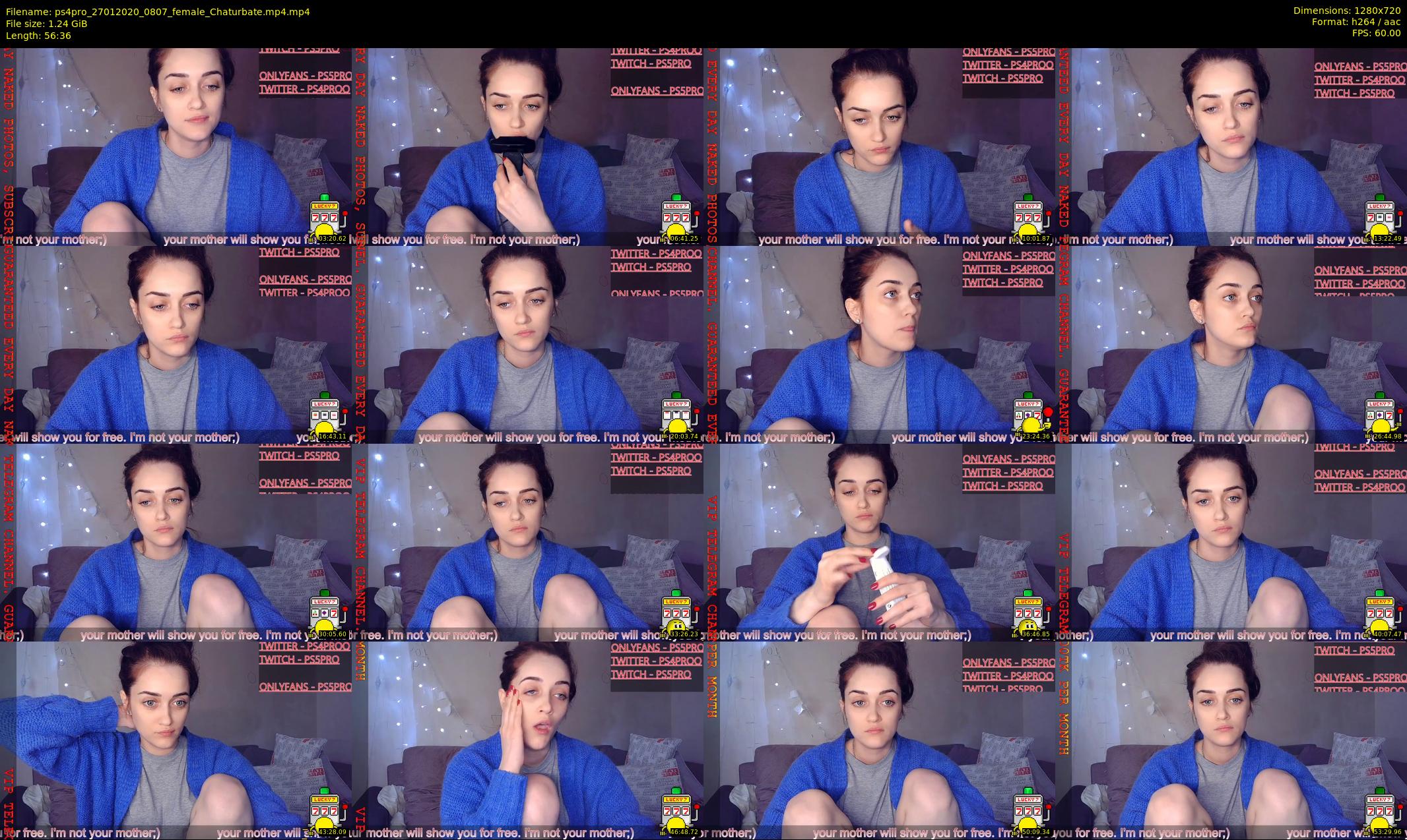 ps4pro — 57 minute Chaturbate female cam show recording, 720p, Jan 27, 2020