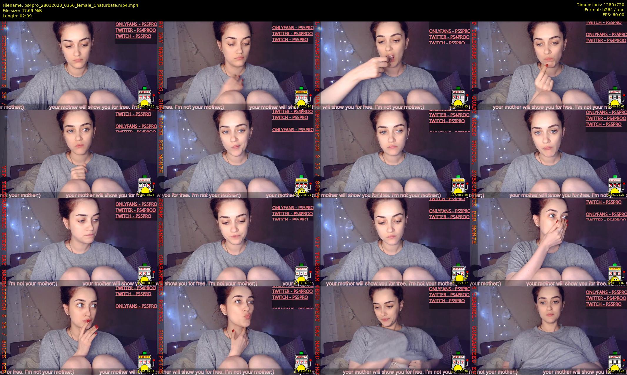 ps4pro — 3 minute Chaturbate female cam show recording, 720p, Jan 28, 2020