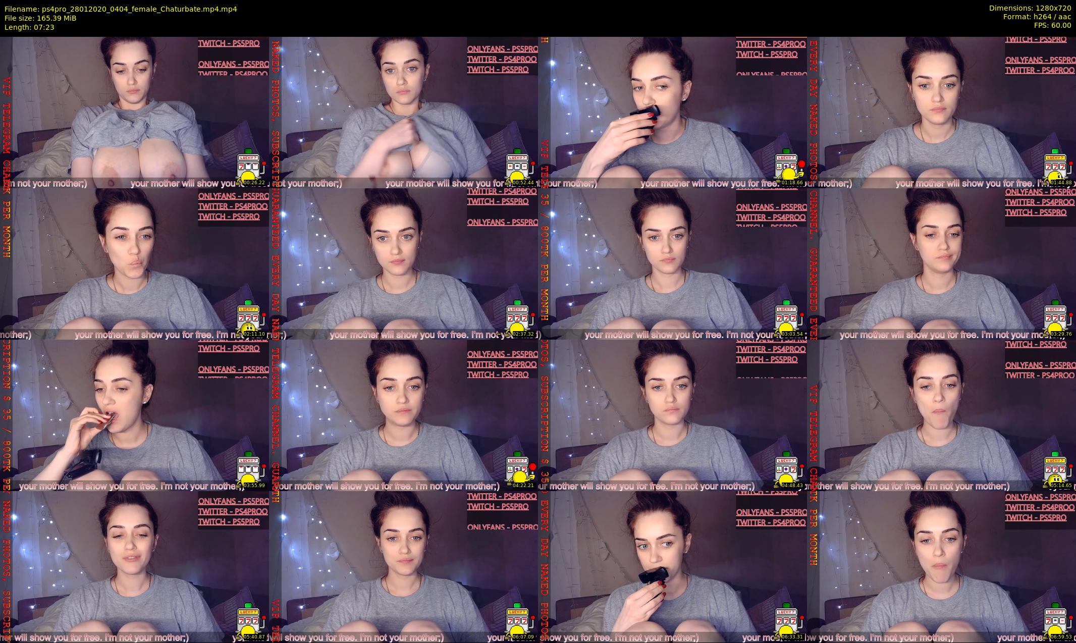 ps4pro — 8 minute Chaturbate female cam show recording, 720p, Jan 28, 2020
