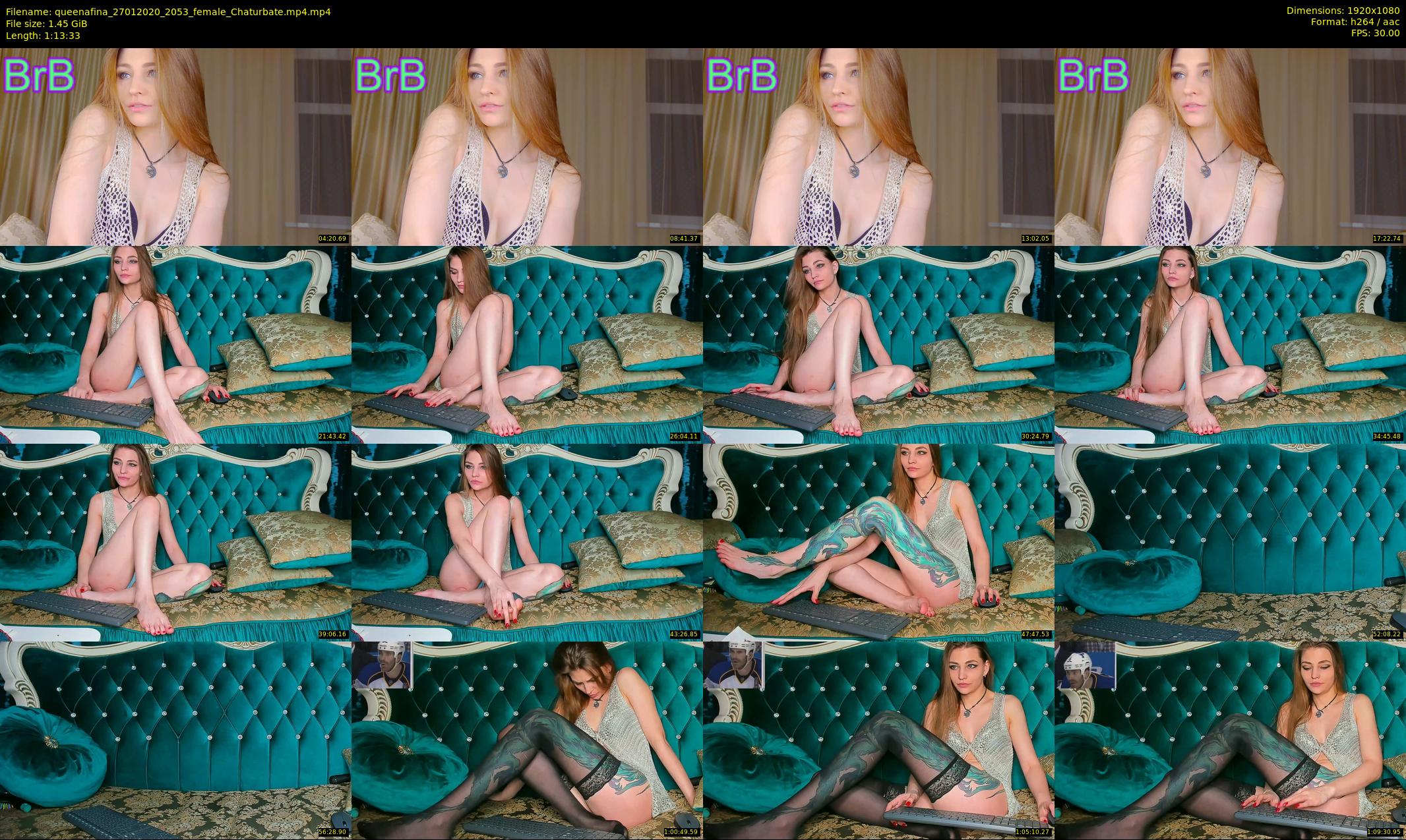 queenafina — 74 minute Chaturbate female cam show recording, 1080p, Jan 27, 2020