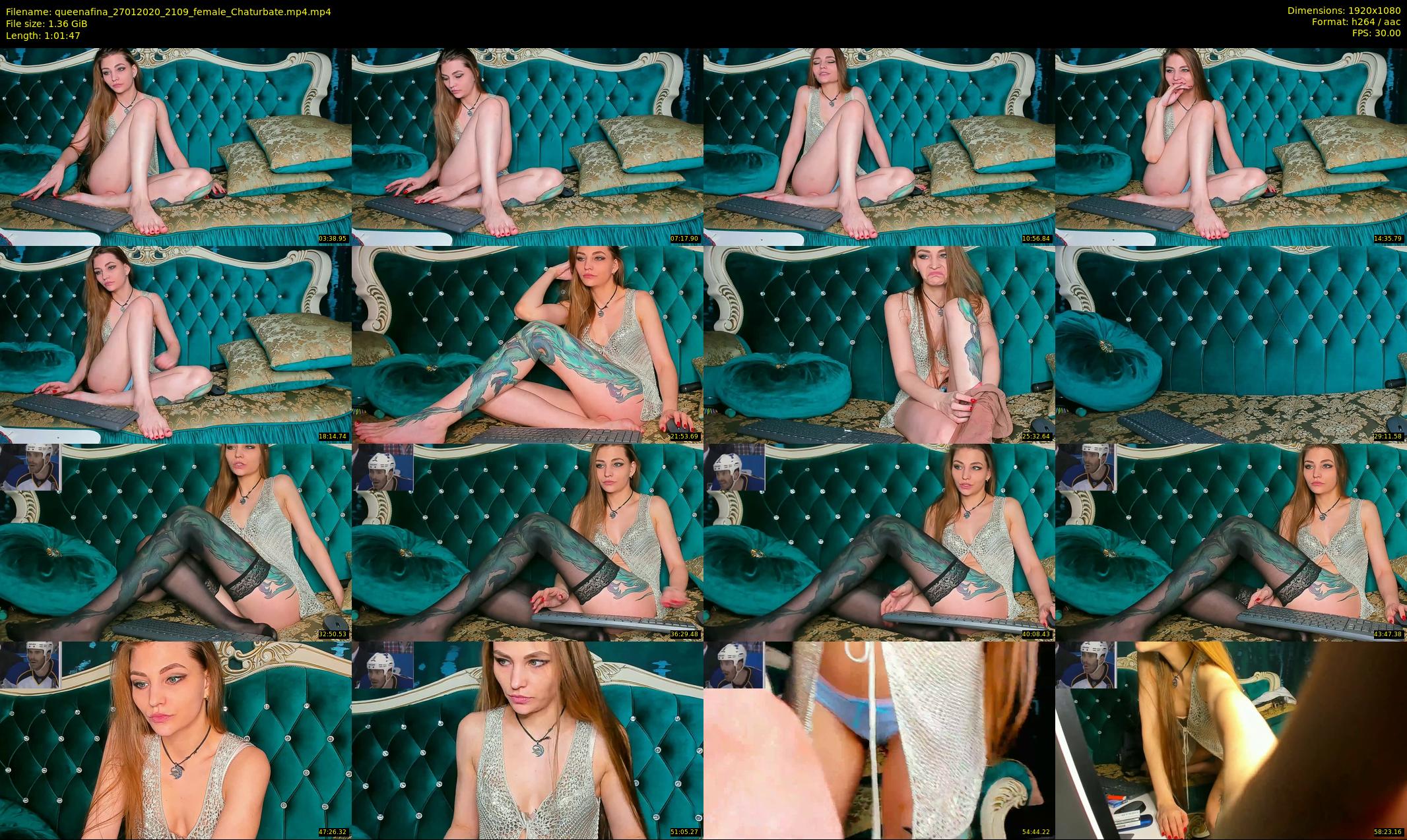 queenafina — 62 minute Chaturbate female cam show recording, 1080p, Jan 27, 2020