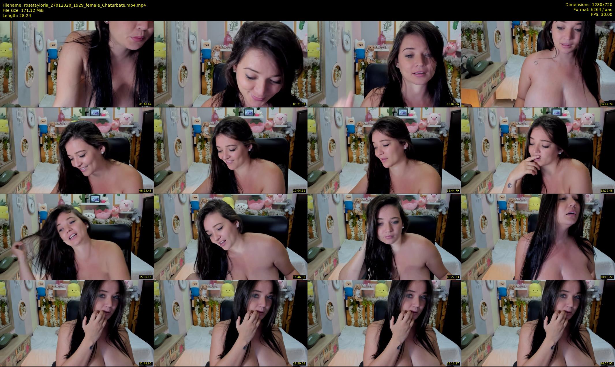 rosetaylorla — 29 minute Chaturbate female cam show recording, 720p, Jan 27, 2020