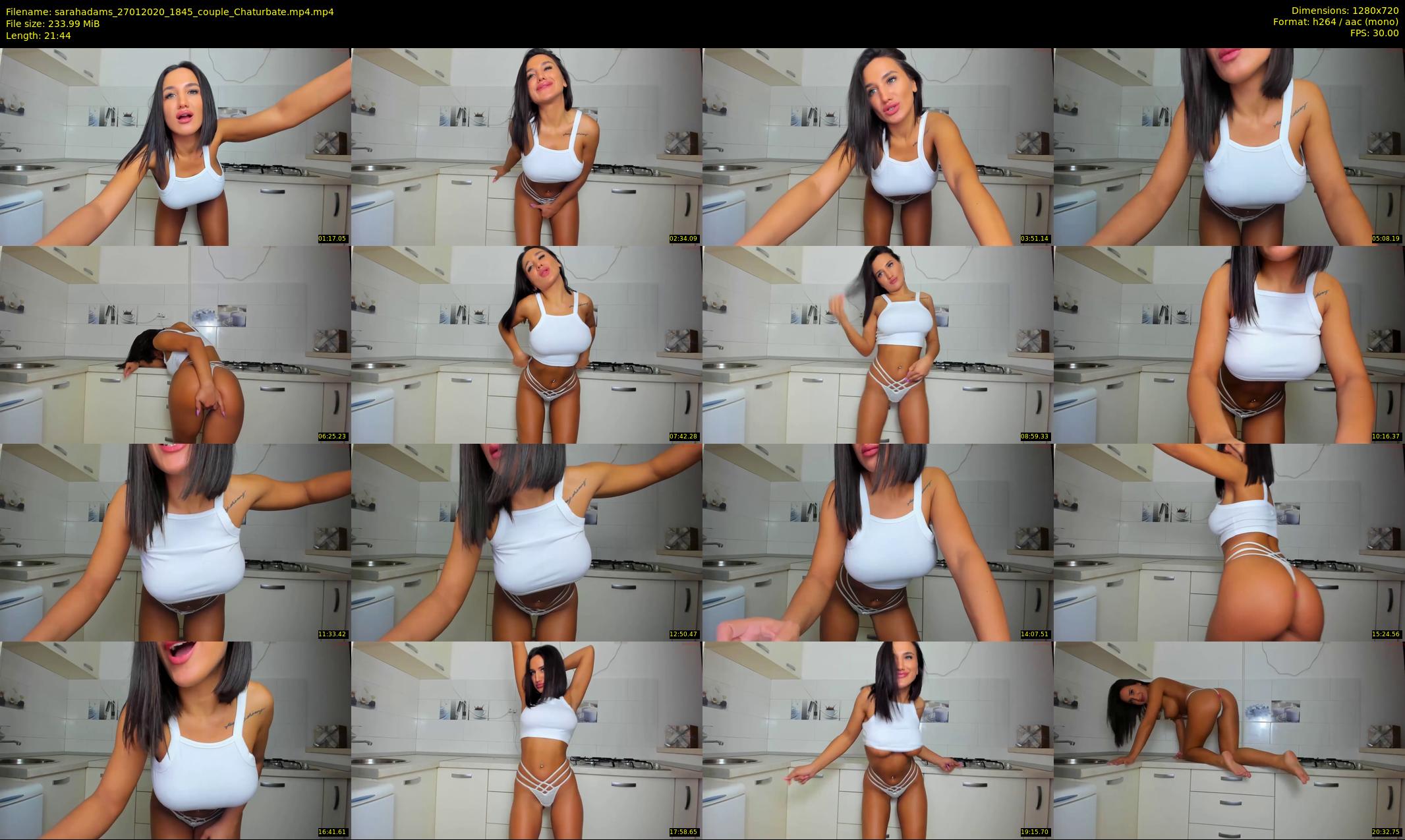 sarahadams — 22 minute Chaturbate female cam show recording, 720p, Jan 27, 2020