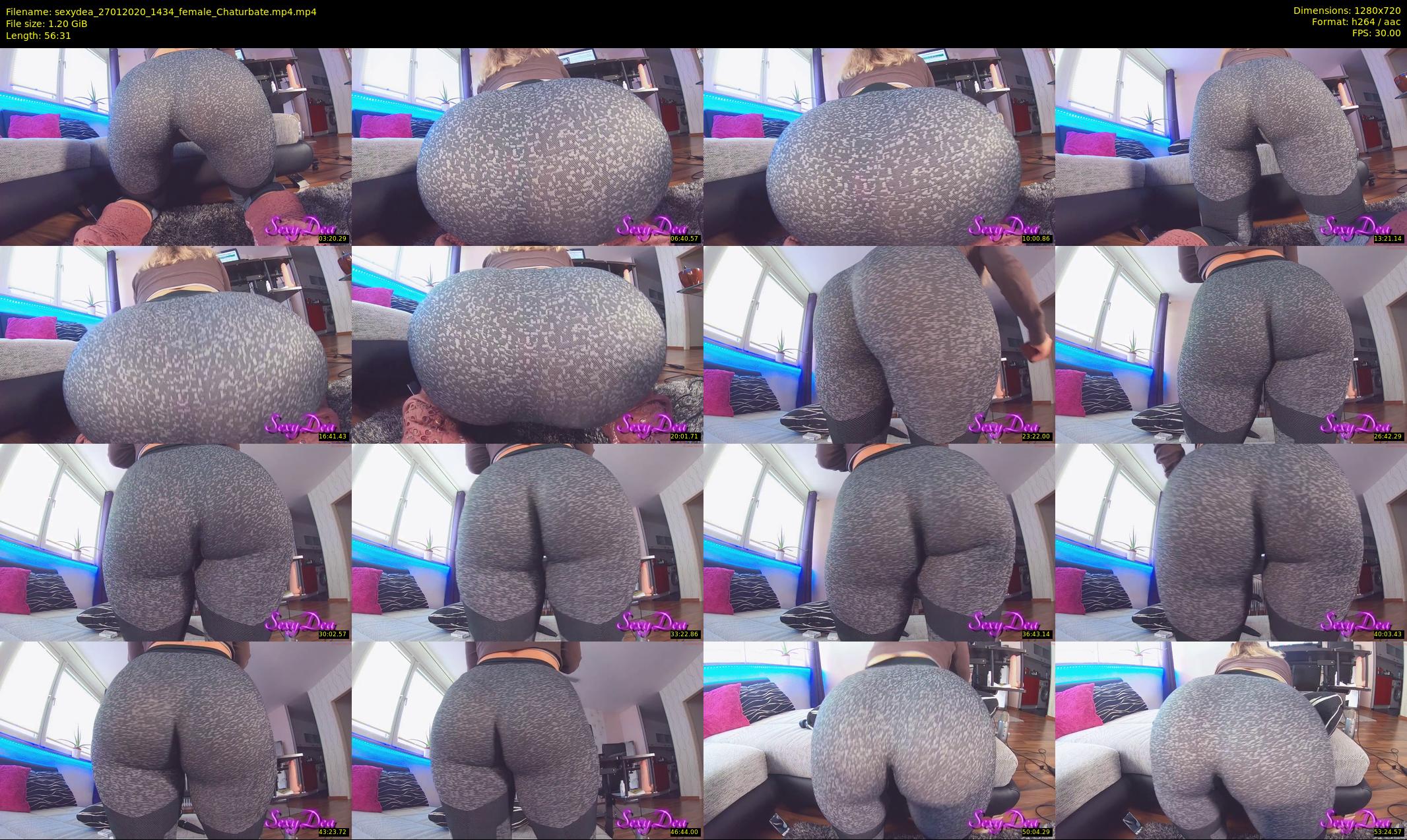 sexydea — 57 minute Chaturbate female cam show recording, 720p, Jan 27, 2020