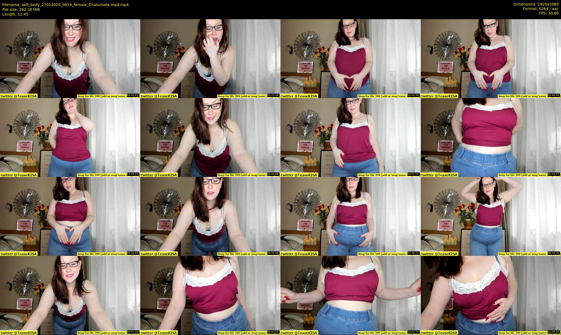 soft_body — 12 minute Chaturbate female cam show recording, 1080p, Jan 27, 2020