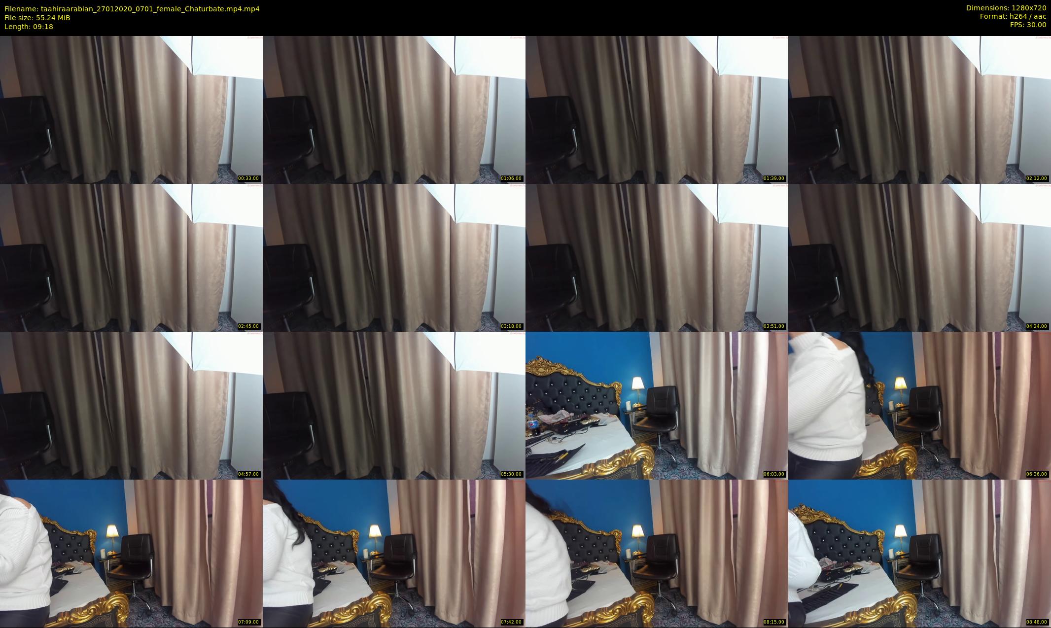 taahiraarabian — 10 minute Chaturbate female cam show recording, 720p, Jan 27, 2020