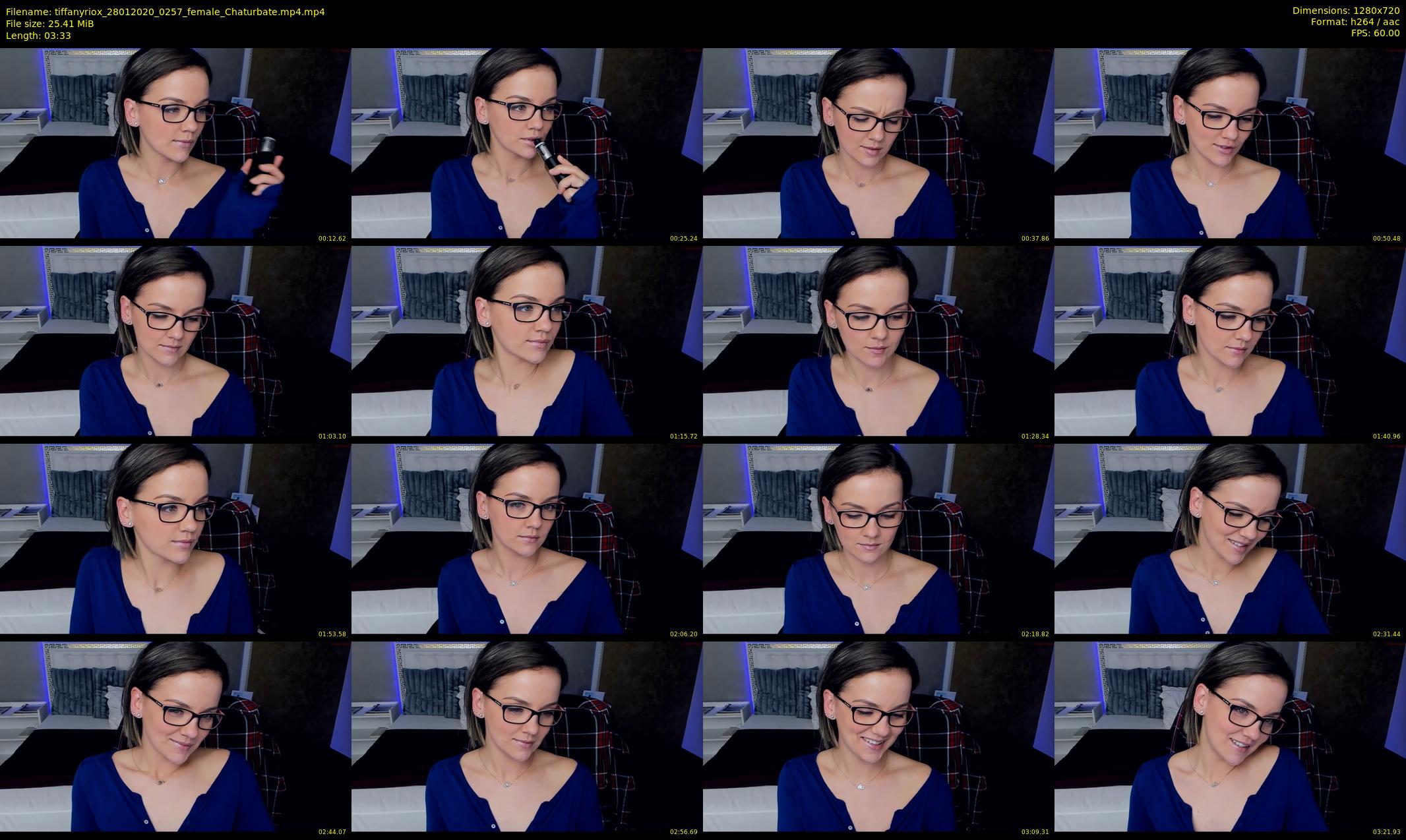 tiffanyriox — 4 minute Chaturbate female cam show recording, 720p, Jan 28, 2020