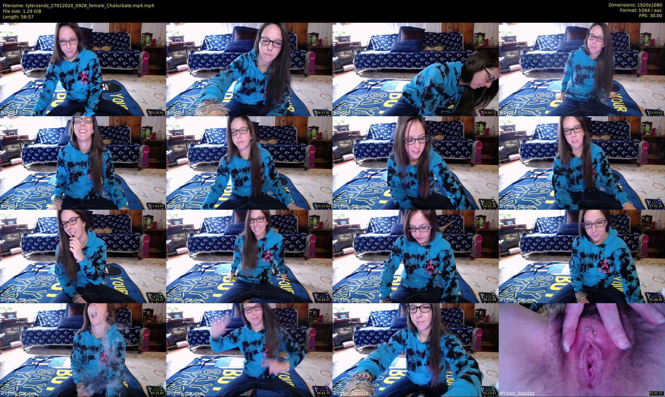 tylersands — 59 minute Chaturbate female cam show recording, 1080p, Jan 27, 2020