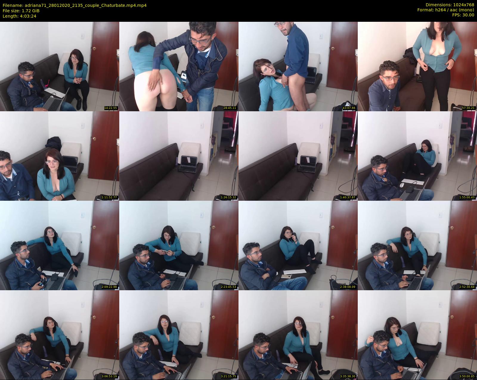 adriana71 — 244 minute Chaturbate couple cam show recording, 720p, Jan 28, 2020