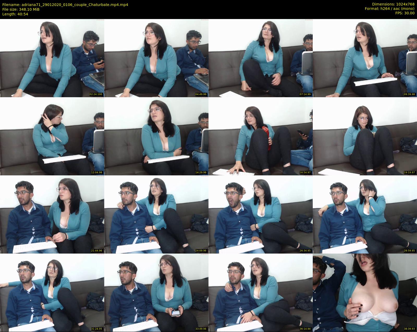 adriana71 — 41 minute Chaturbate couple cam show recording, 720p, Jan 29, 2020