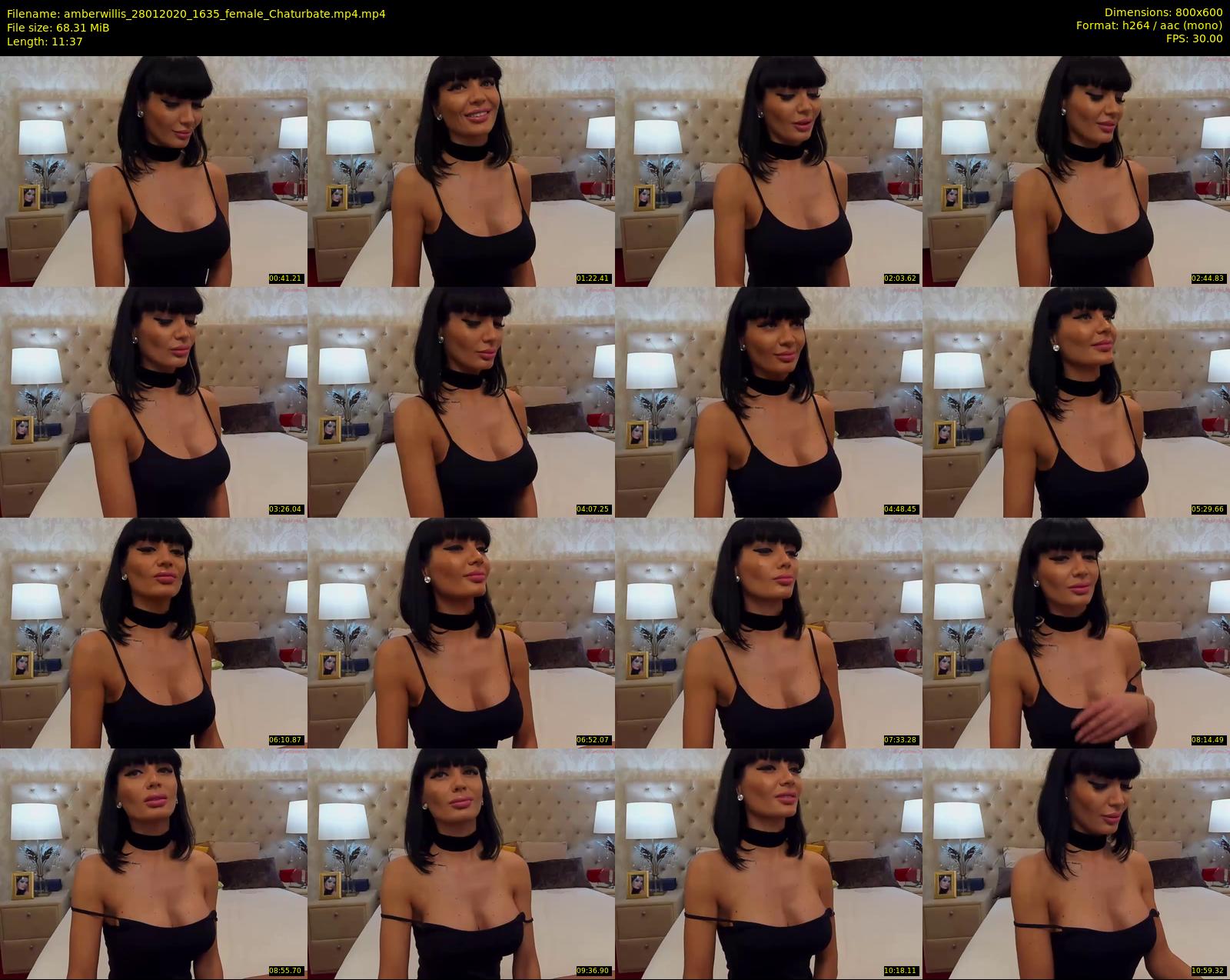 amberwillis — 12 minute Chaturbate female cam show recording, 480p, Jan 28, 2020