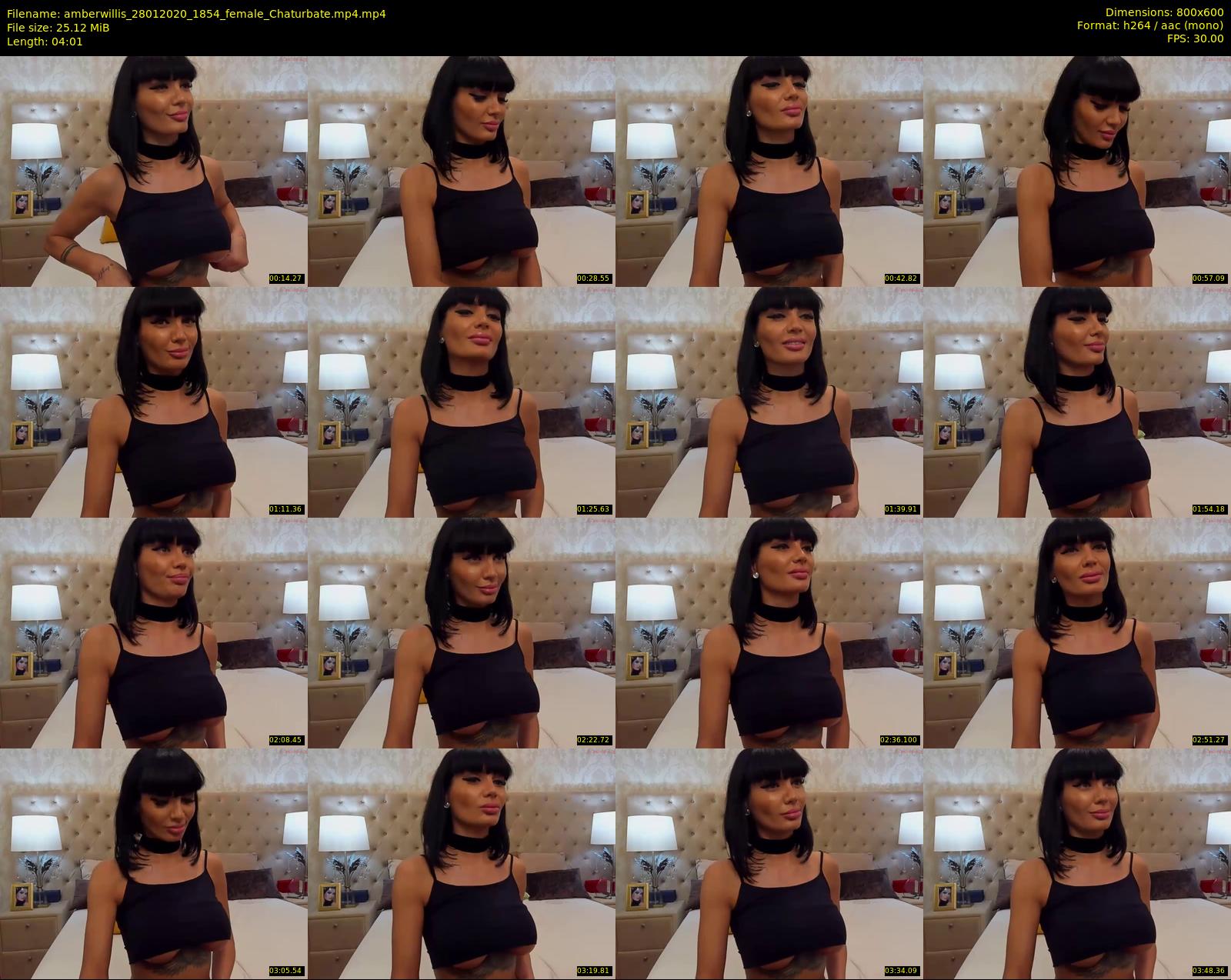 amberwillis — 5 minute Chaturbate female cam show recording, 480p, Jan 28, 2020