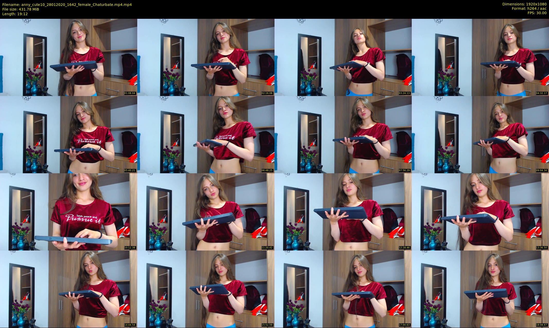 anny_cute10 — 20 minute Chaturbate female cam show recording, 1080p, Jan 28, 2020