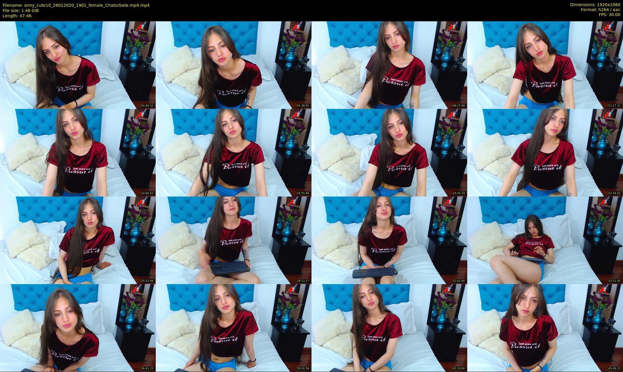 anny_cute10 — 48 minute Chaturbate female cam show recording, 1080p, Jan 28, 2020