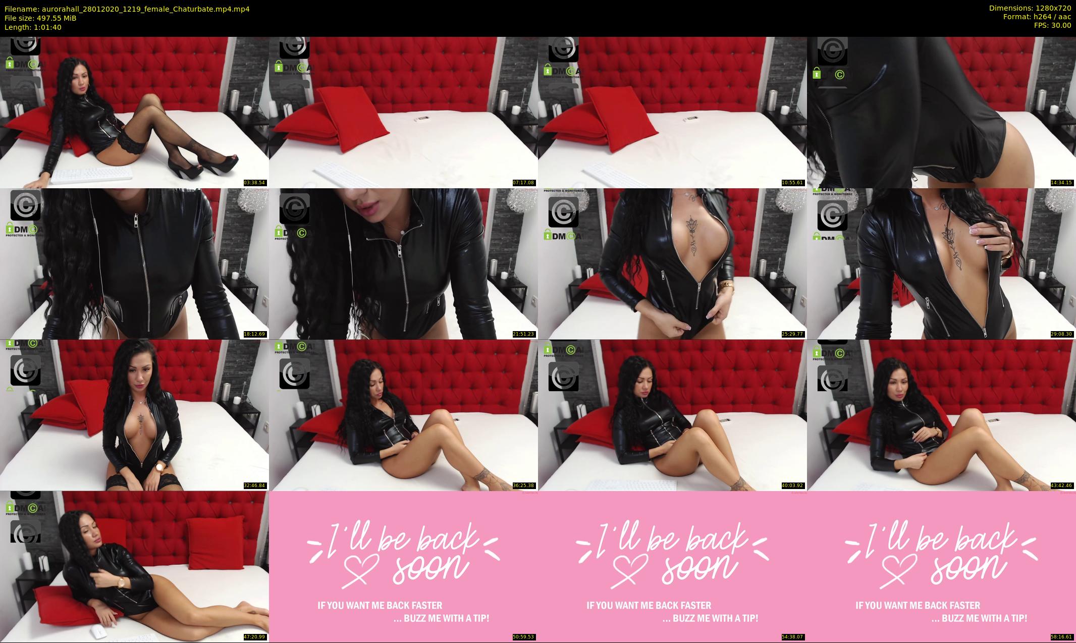 aurorahall — 62 minute Chaturbate female cam show recording, 720p, Jan 28, 2020