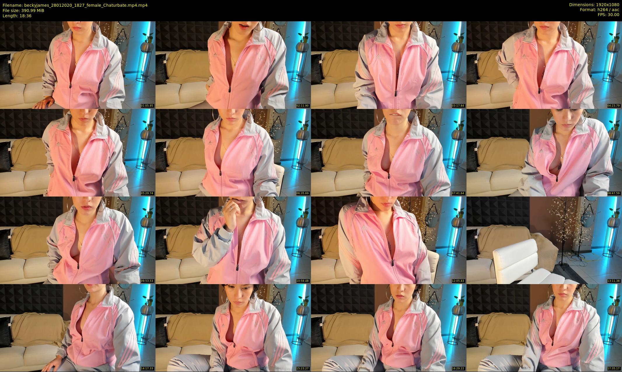 beckyjames — 19 minute Chaturbate female cam show recording, 1080p, Jan 28, 2020