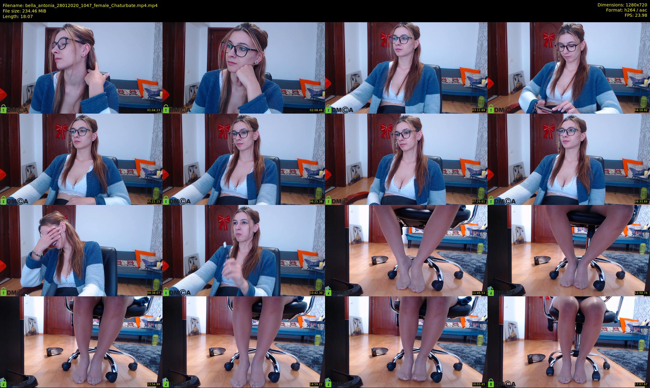 bella_antonia — 19 minute Chaturbate female cam show recording, 720p, Jan 28, 2020
