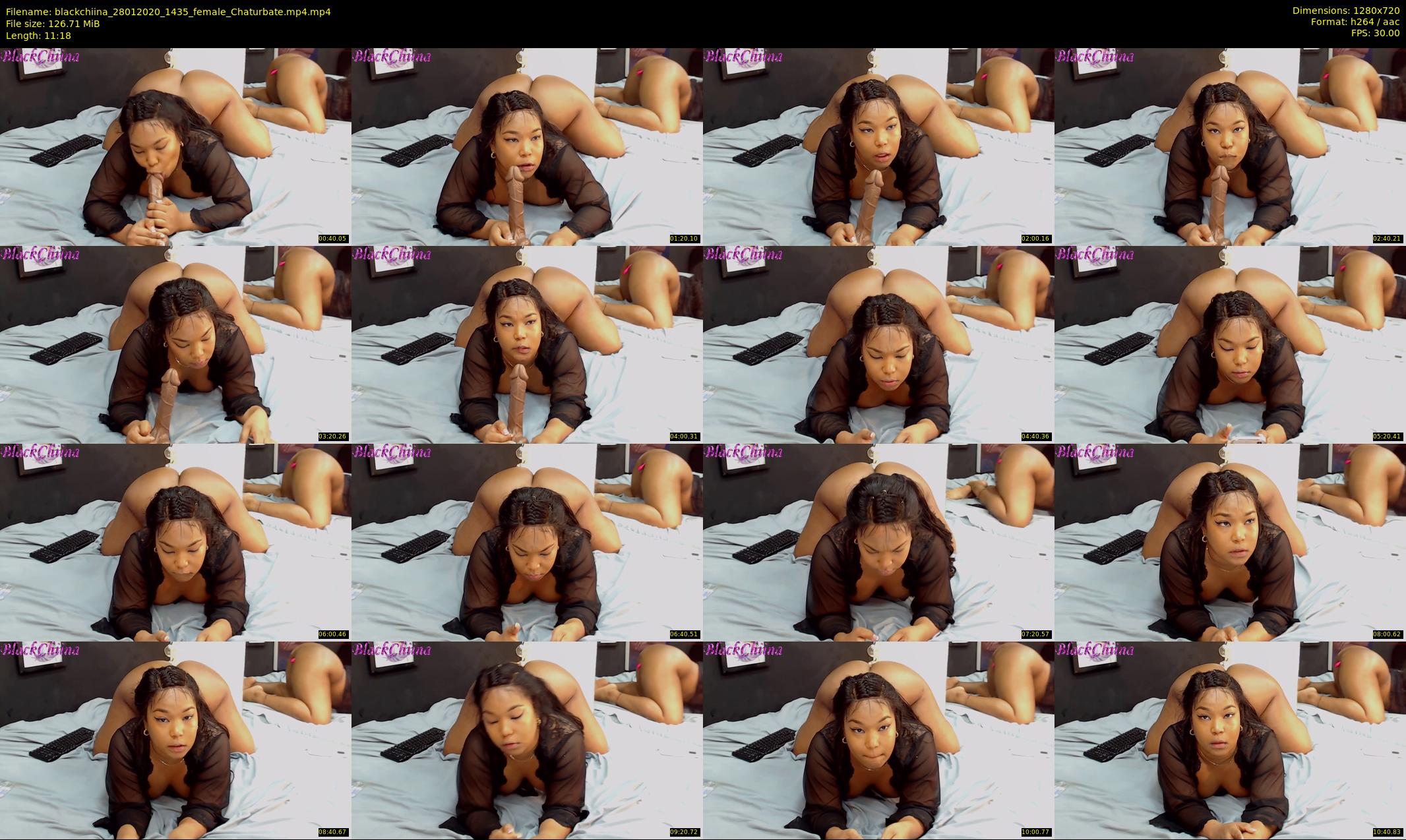 blackchiina — 12 minute Chaturbate female cam show recording, 720p, Jan 28, 2020