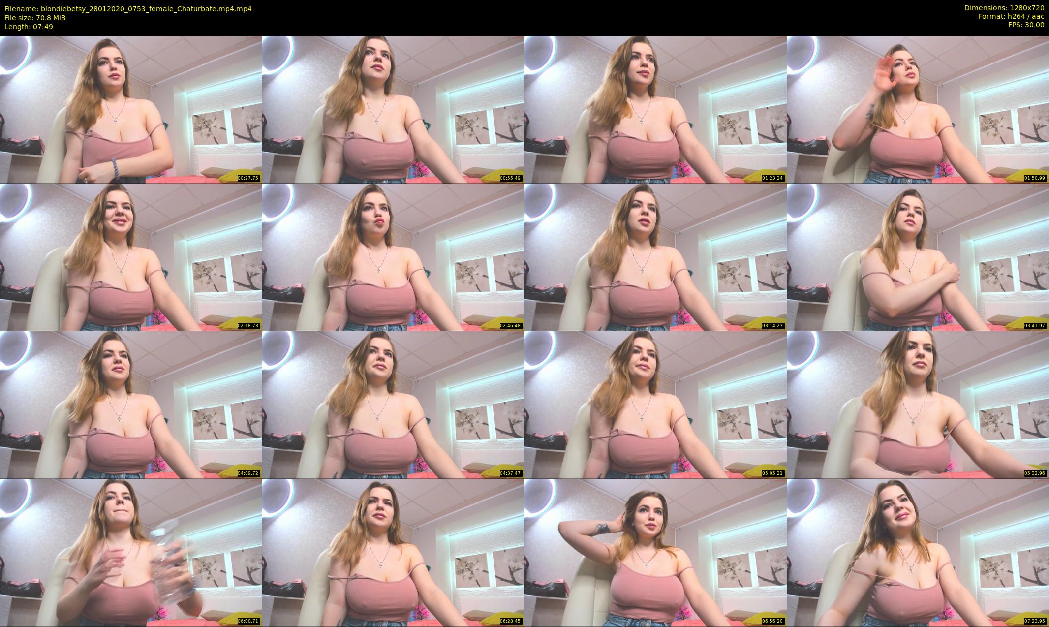 blondiebetsy — 8 minute Chaturbate female cam show recording, 720p, Jan 28, 2020