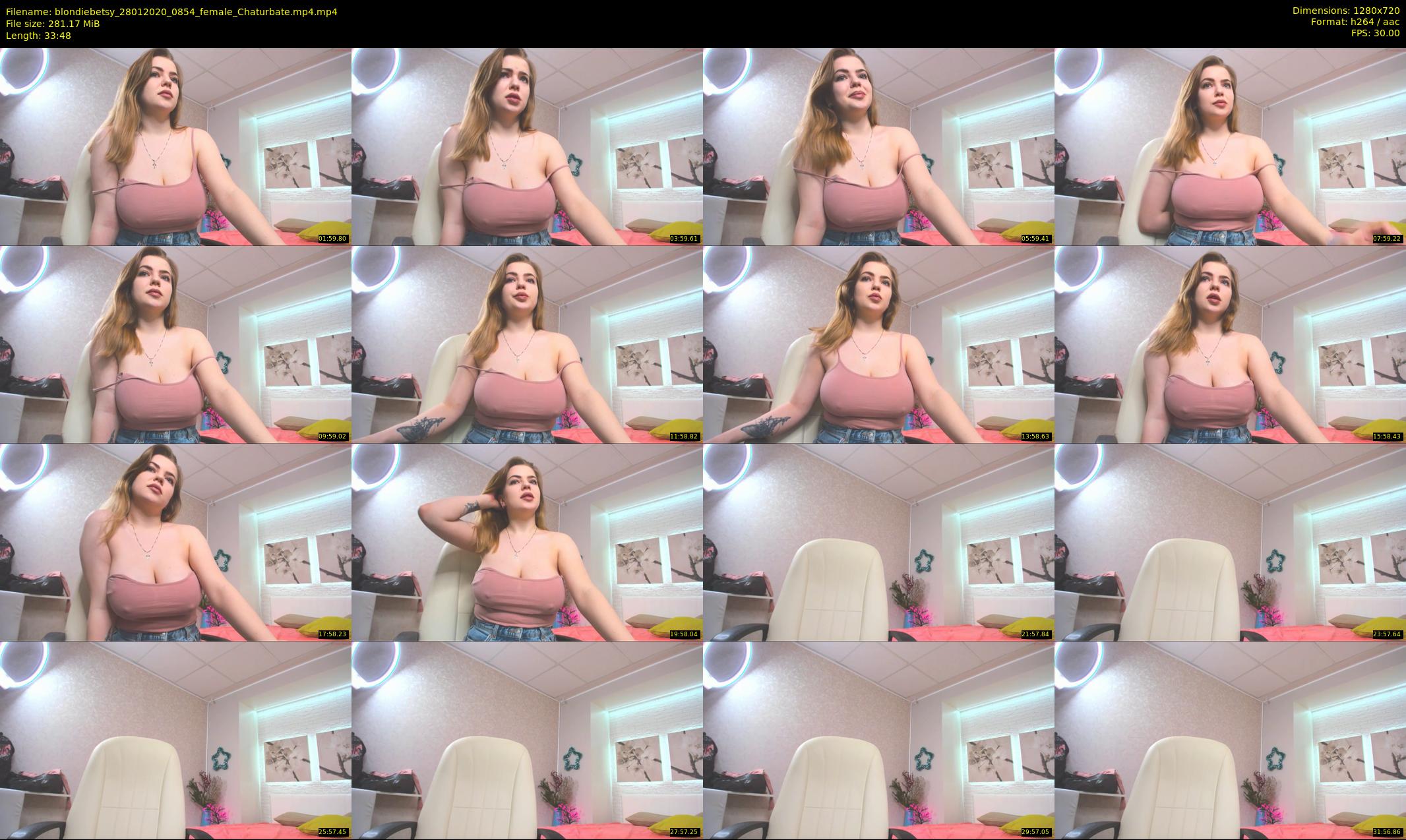 blondiebetsy — 34 minute Chaturbate female cam show recording, 720p, Jan 28, 2020