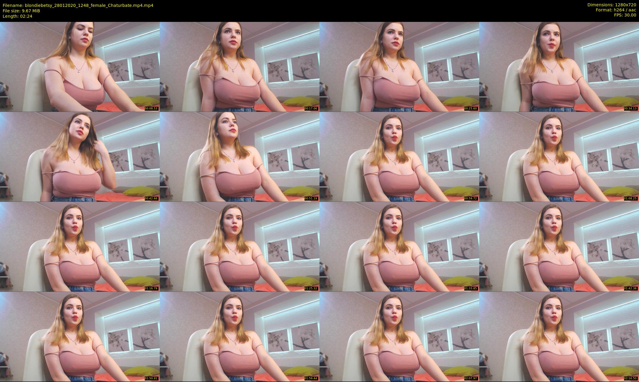 blondiebetsy — 3 minute Chaturbate female cam show recording, 720p, Jan 28, 2020